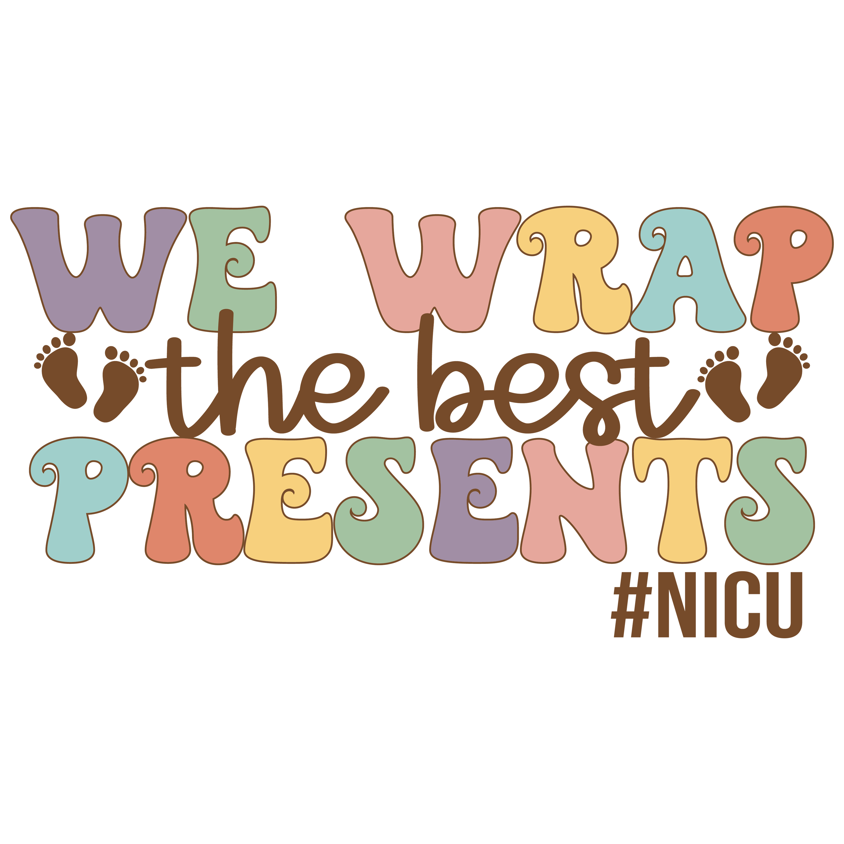 Nicu Nurse Wrapping The Best Presents DTF Transfer