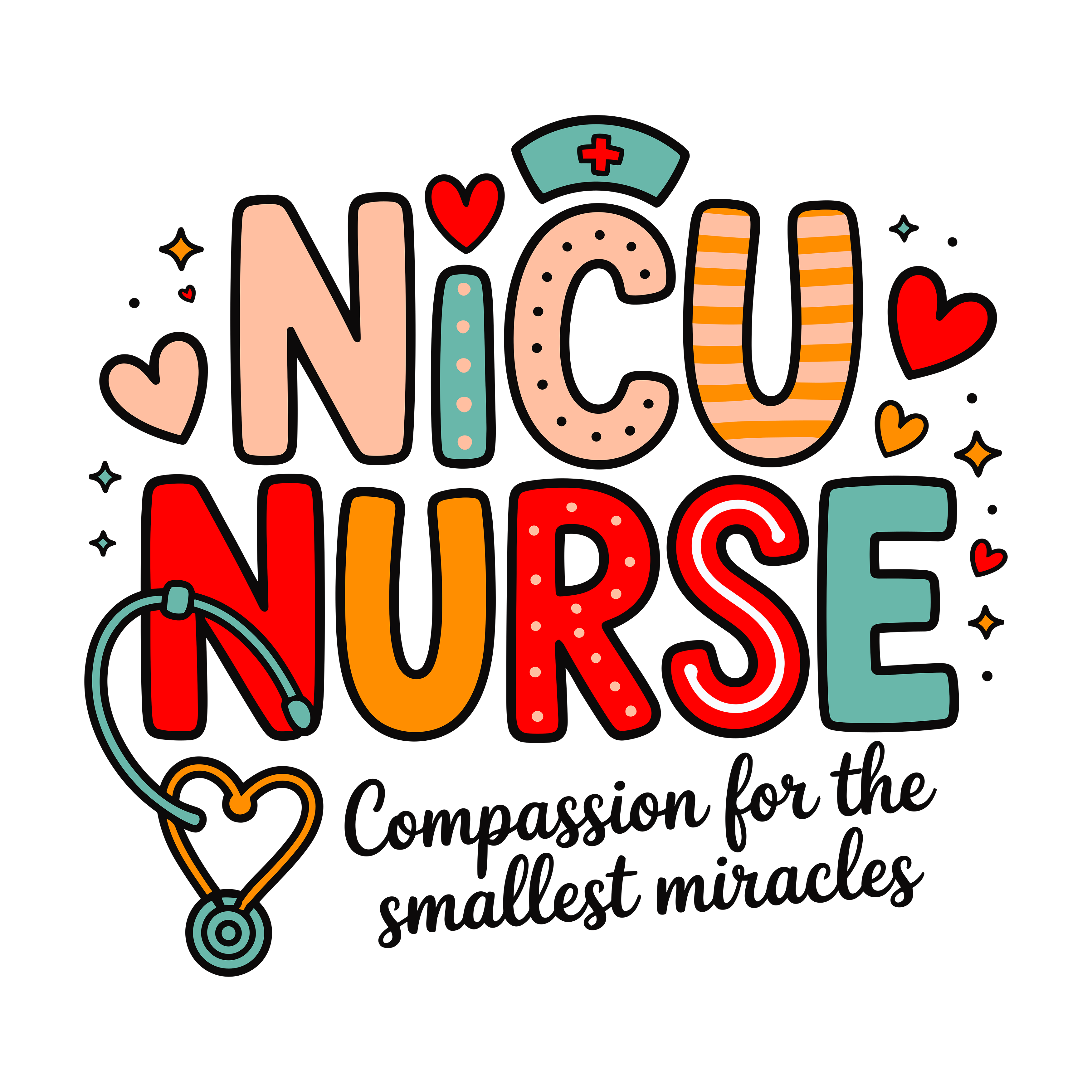 Nicu Nurse Compassion DTF Transfer