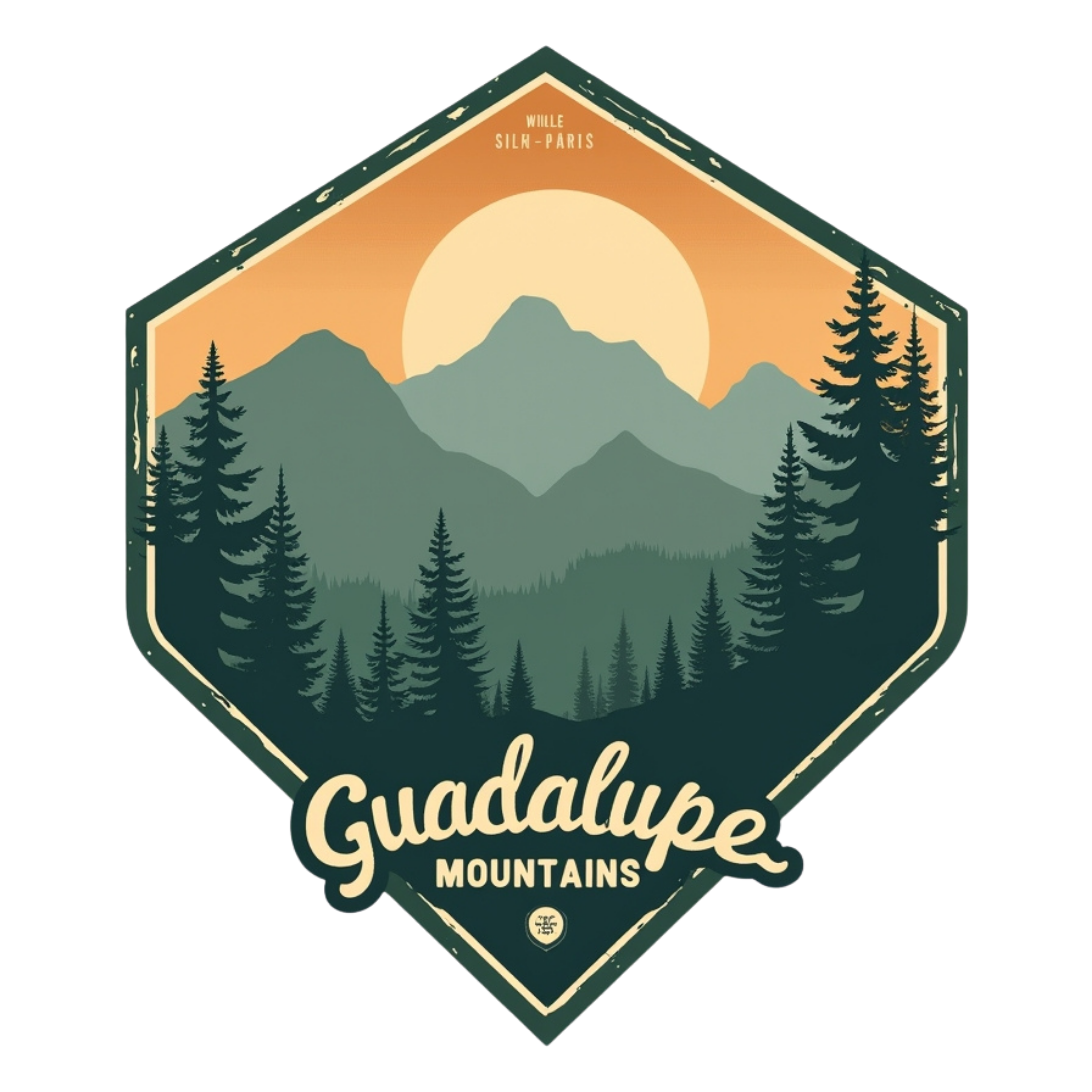 Guadalupe Mountains National Park Vintage DTF Transfer