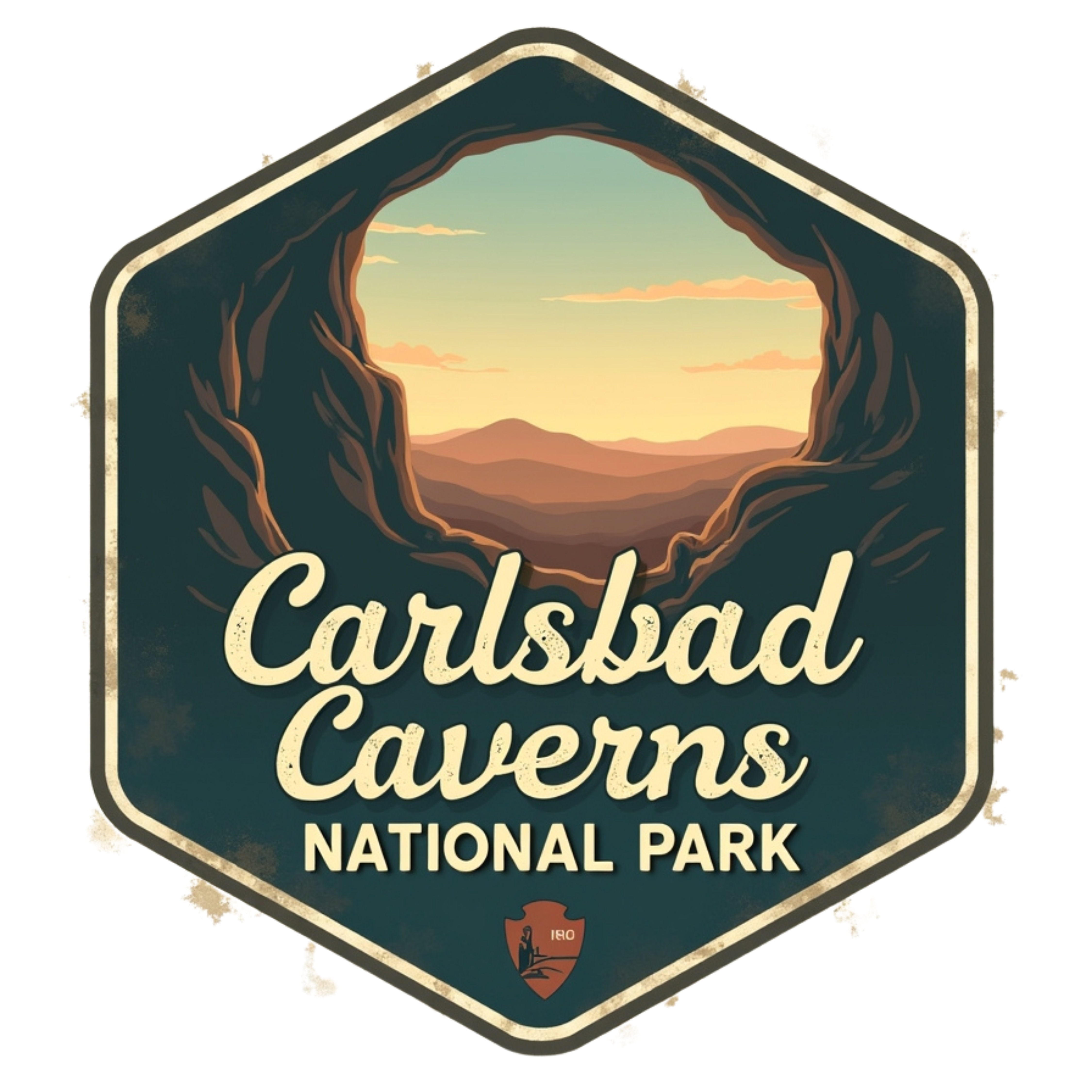 Carlsbad Caverns National Park Vintage Cave DTF Transfer