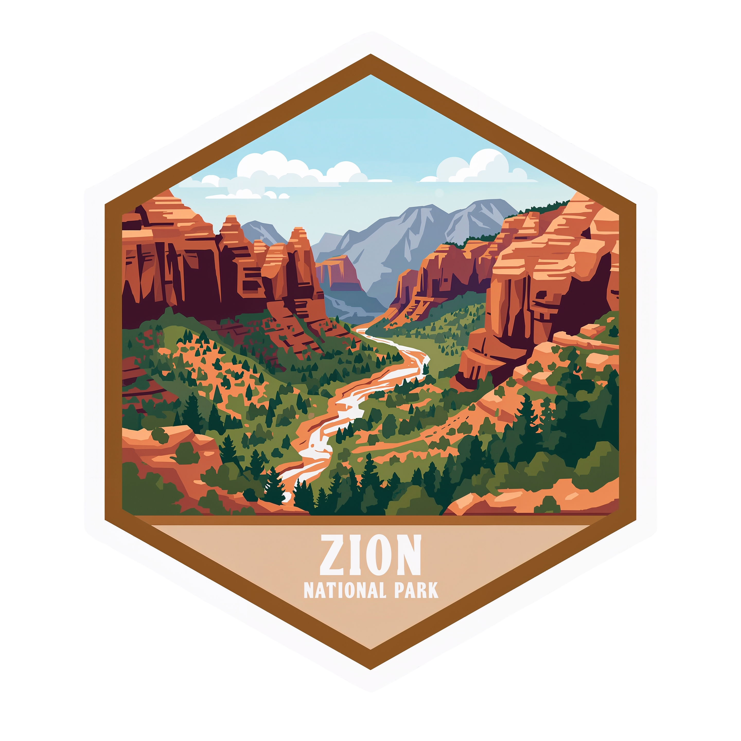 Zion National Park DTF Transfer