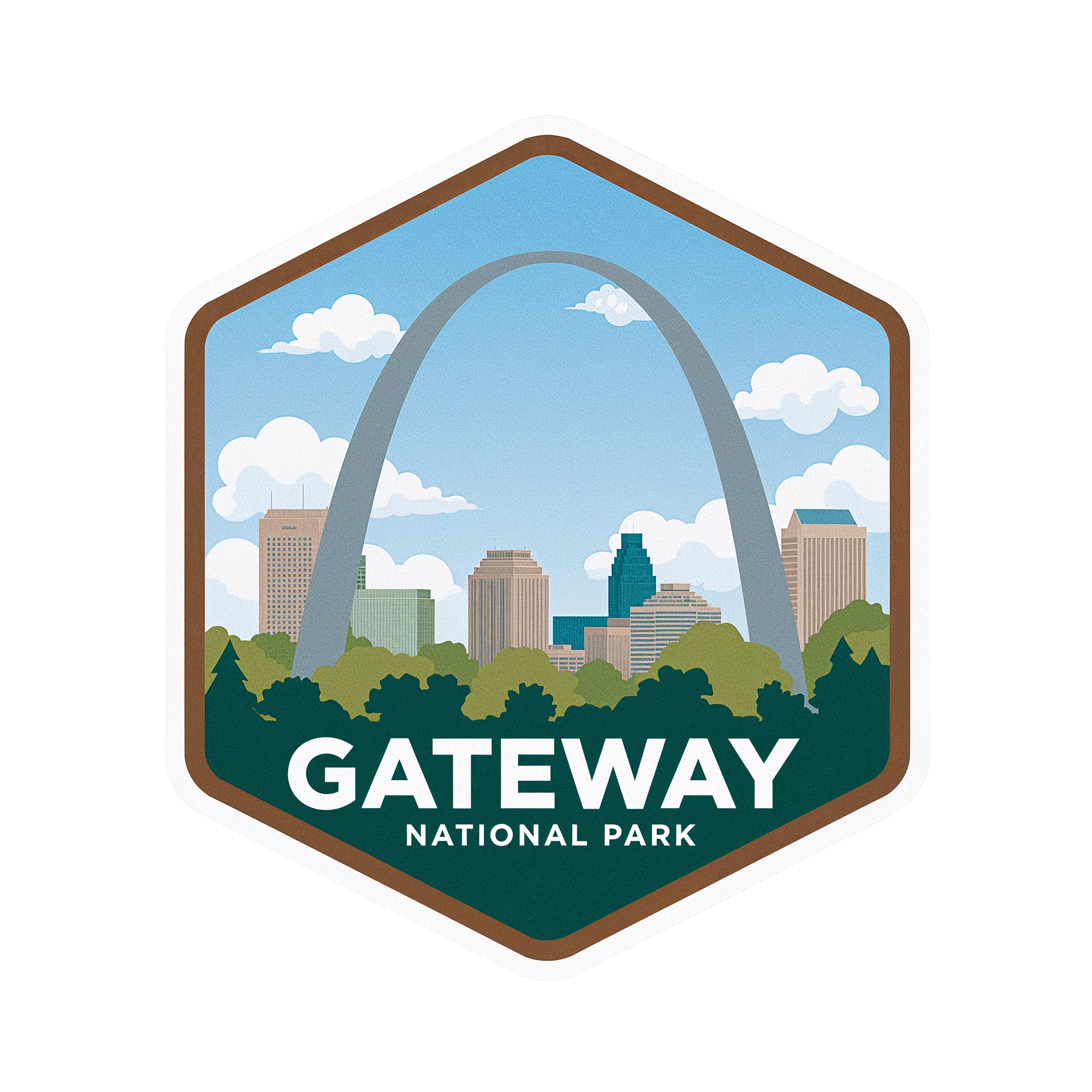 Gateway Arch National Park DTF Transfer