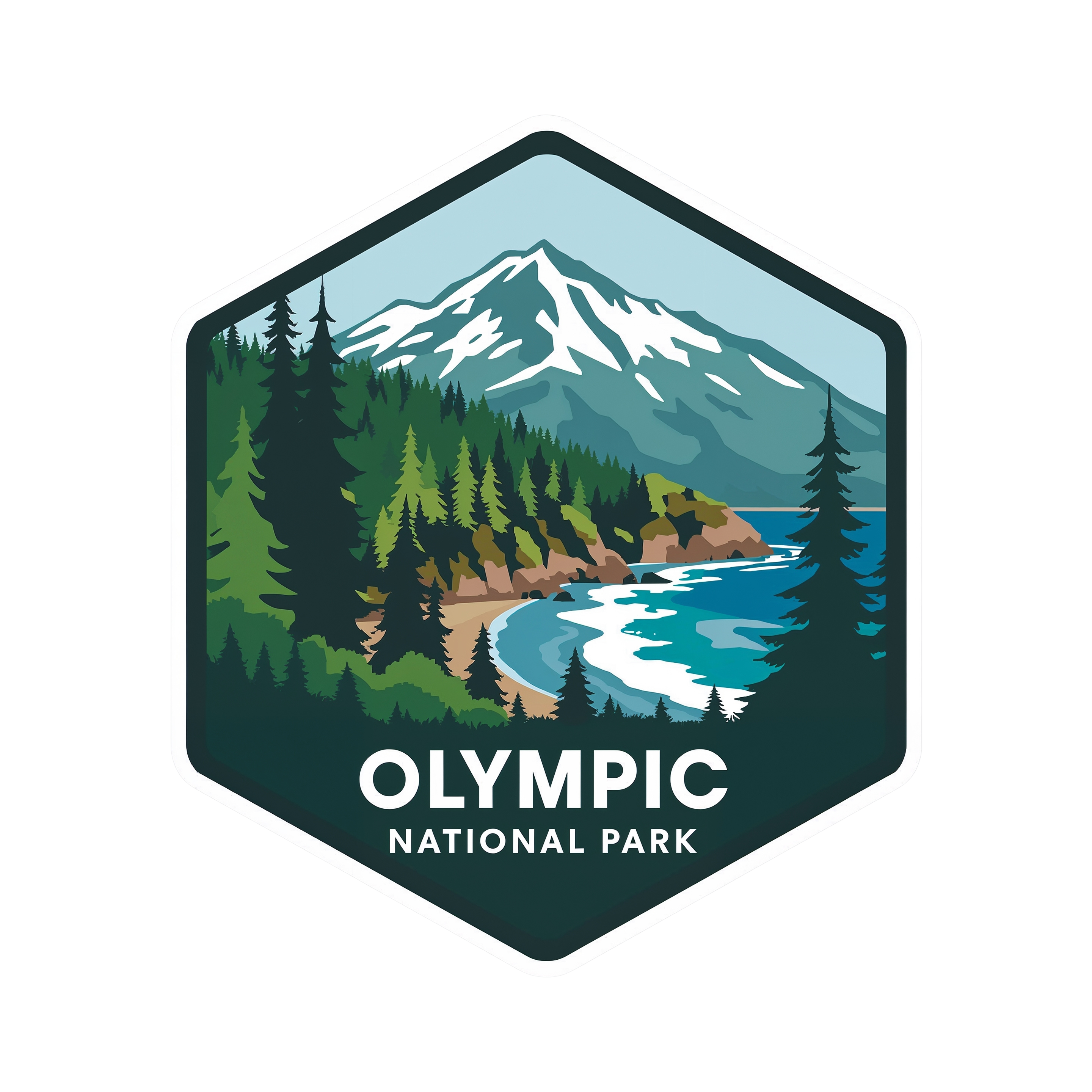 Olympic National Park DTF Transfer
