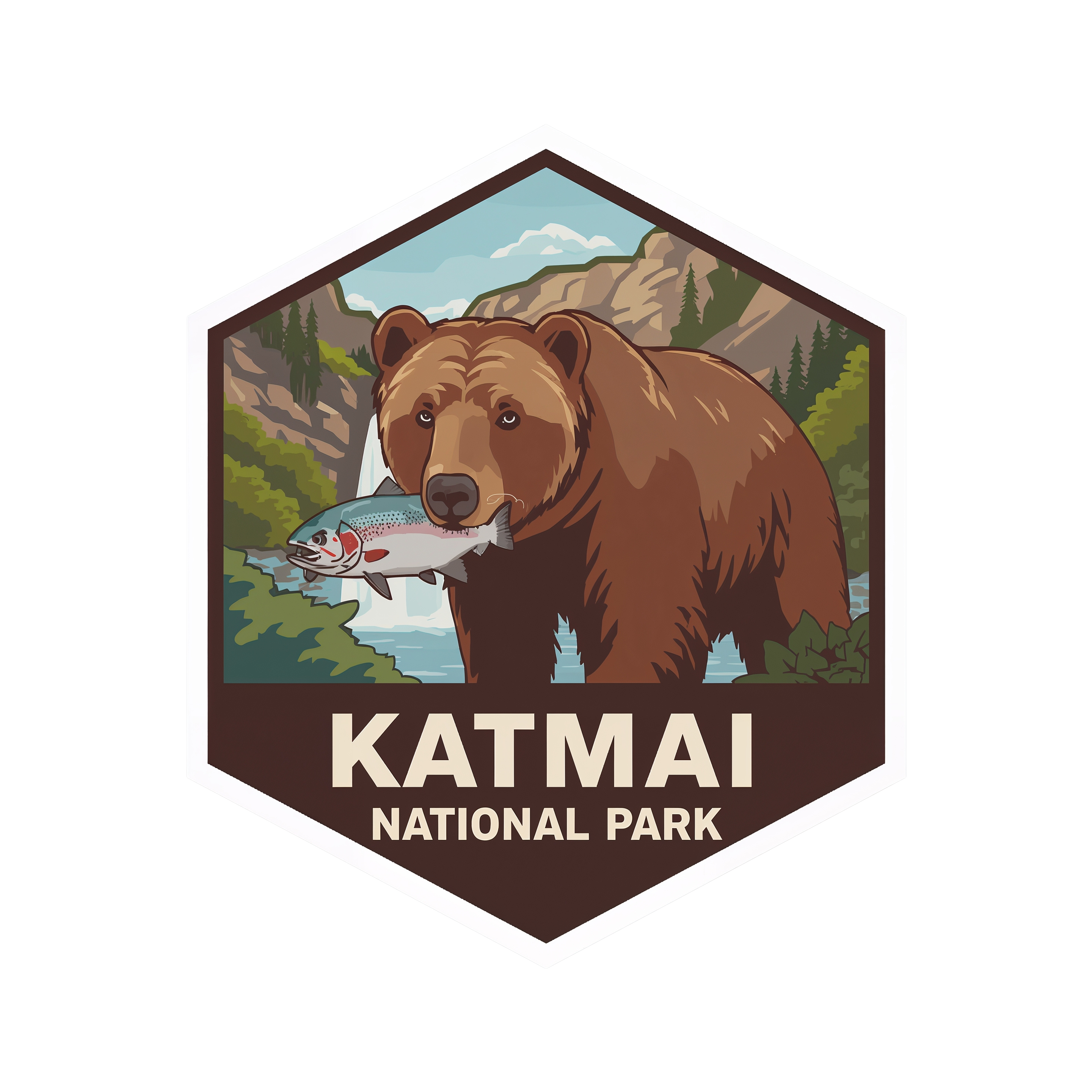 Katmai National Park DTF Transfer