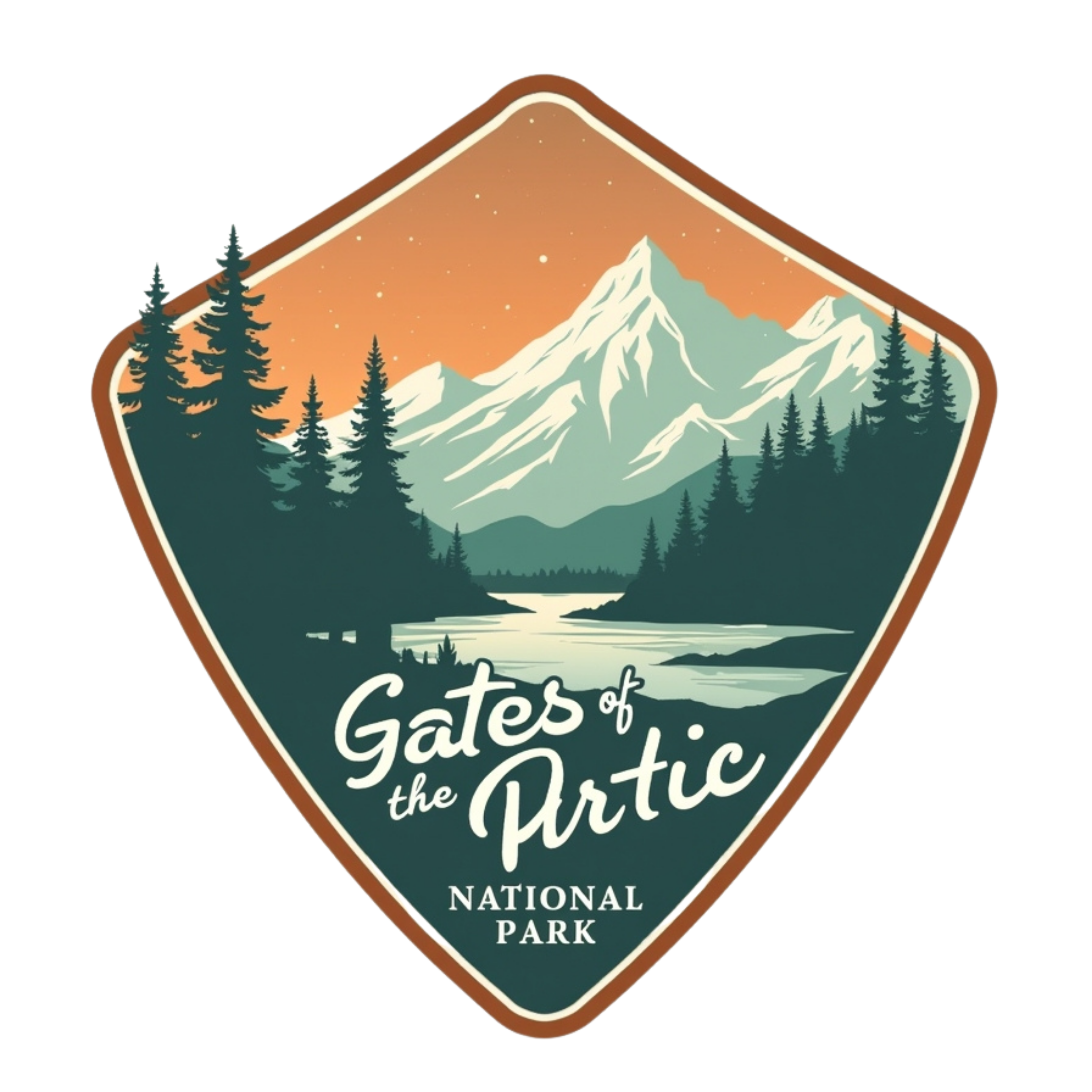 Gates Of The Arctic National Park Vintage DTF Transfer