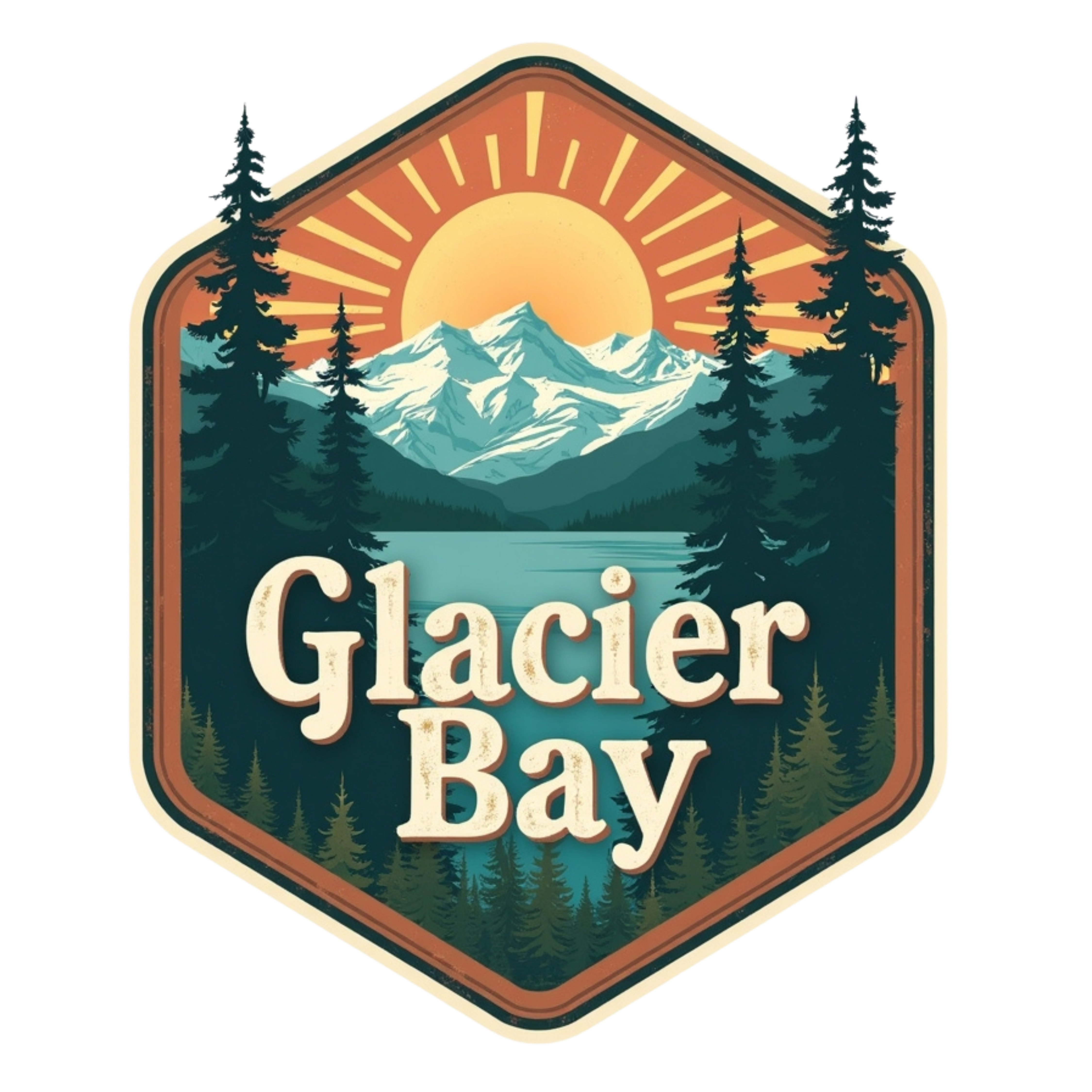 Glacier Bay National Park Scenic Mountain DTF Transfer