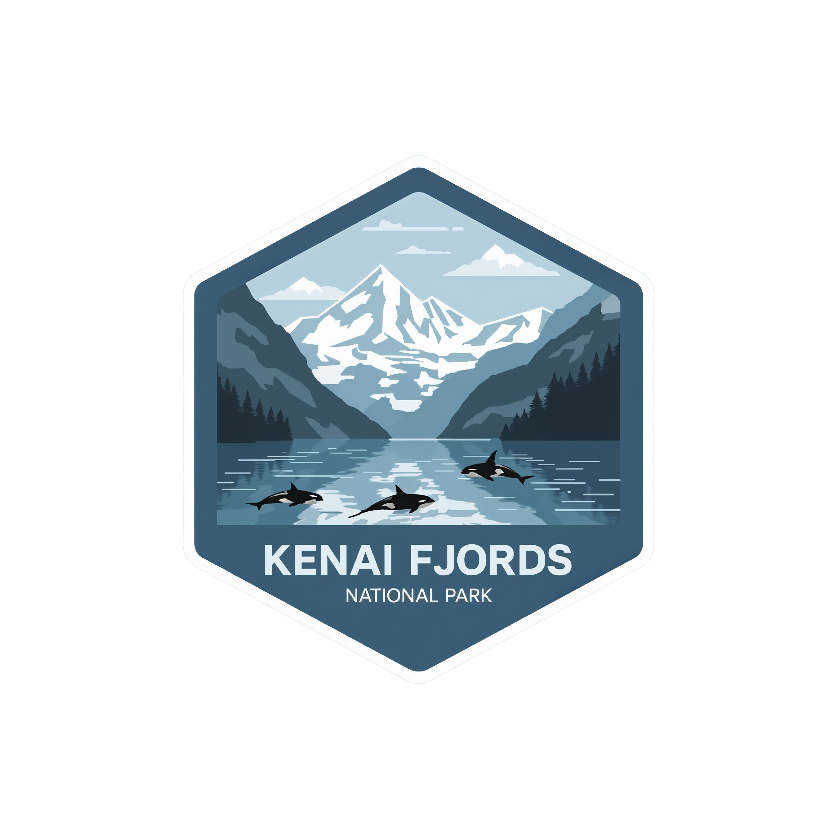 Kenai Fjords National Park DTF Transfer