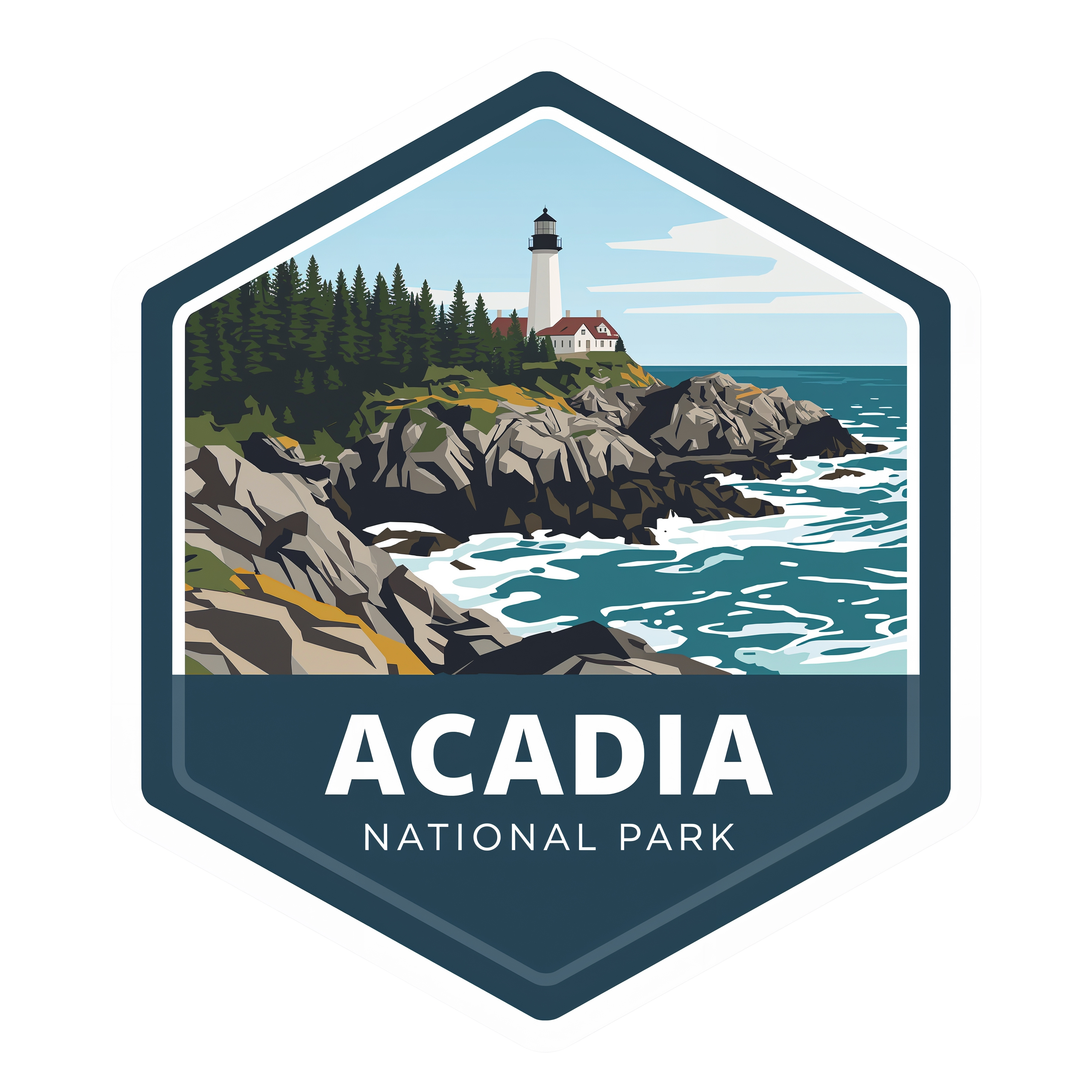 Acadia National Park DTF Transfer
