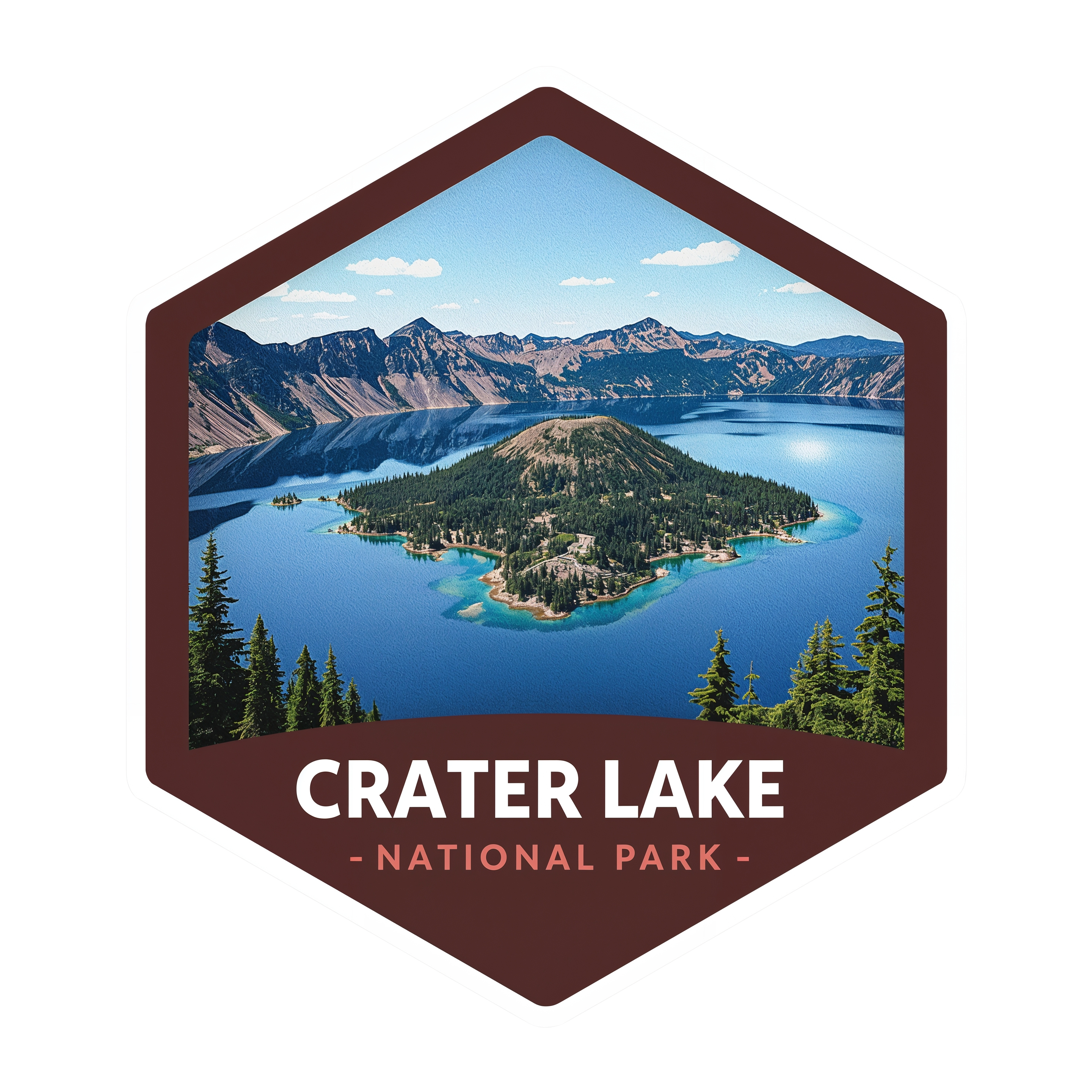 Crater Lake National Park DTF Transfer
