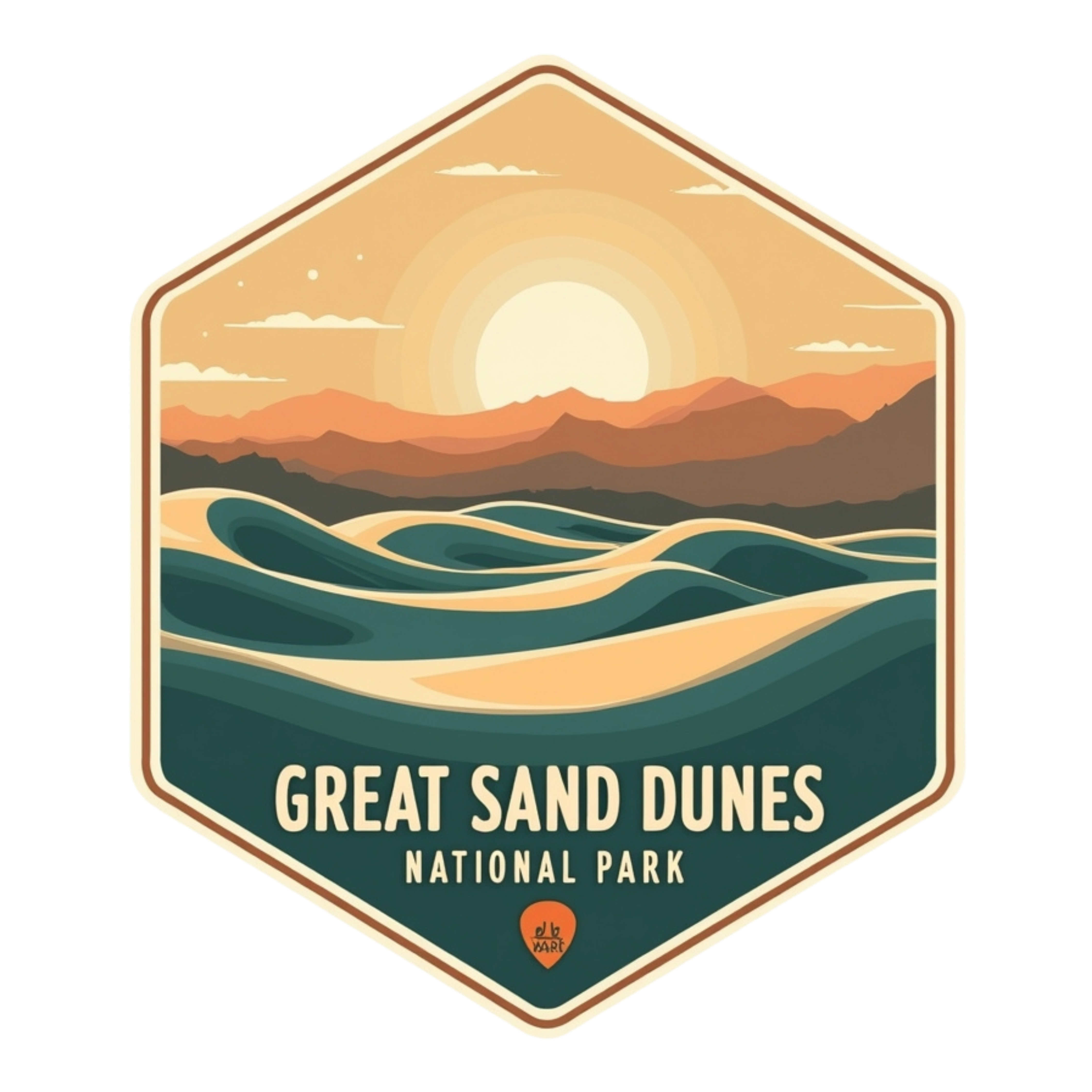Great Sand Dunes National Park Scenic DTF Transfer