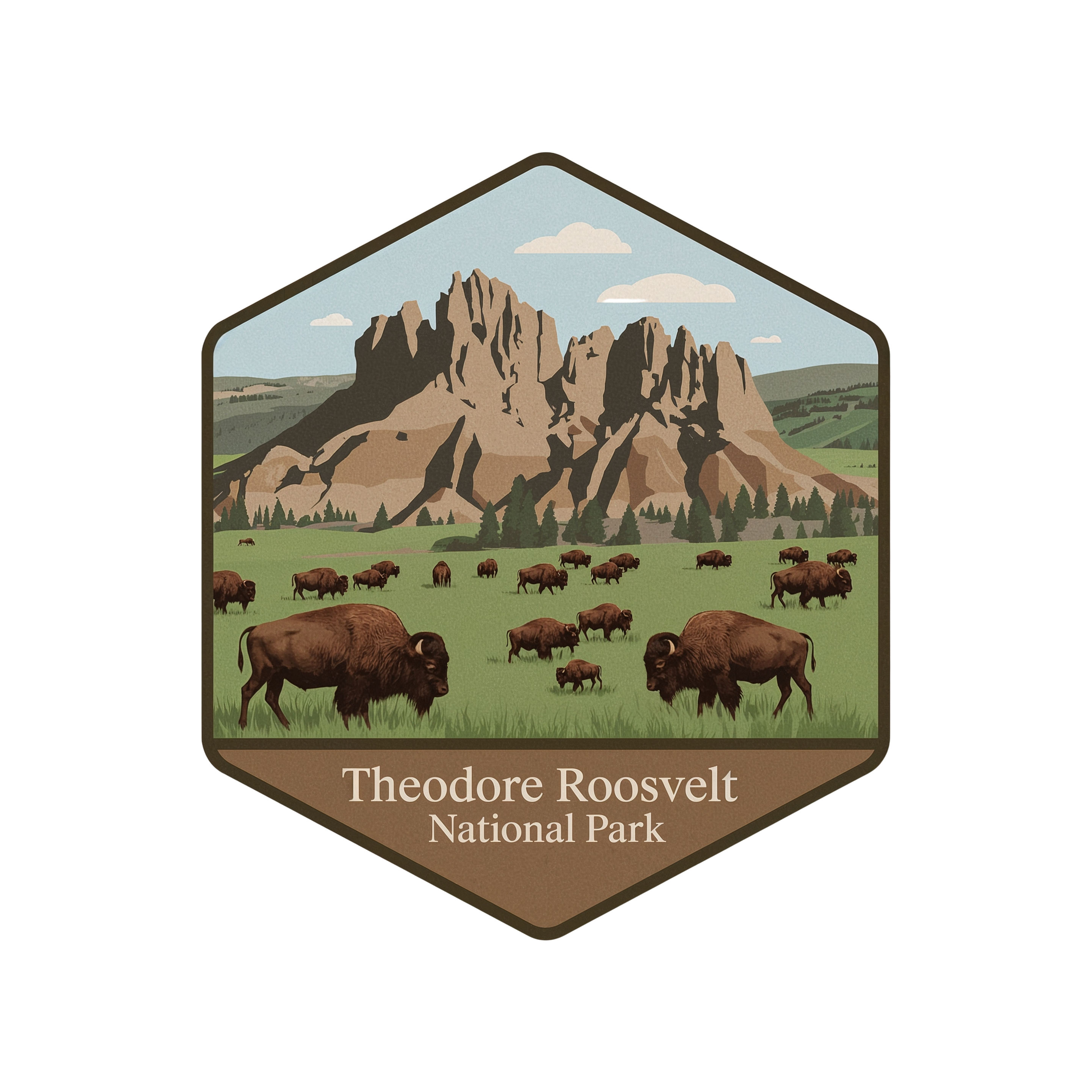 Theodore Roosevelt National Park DTF Transfer