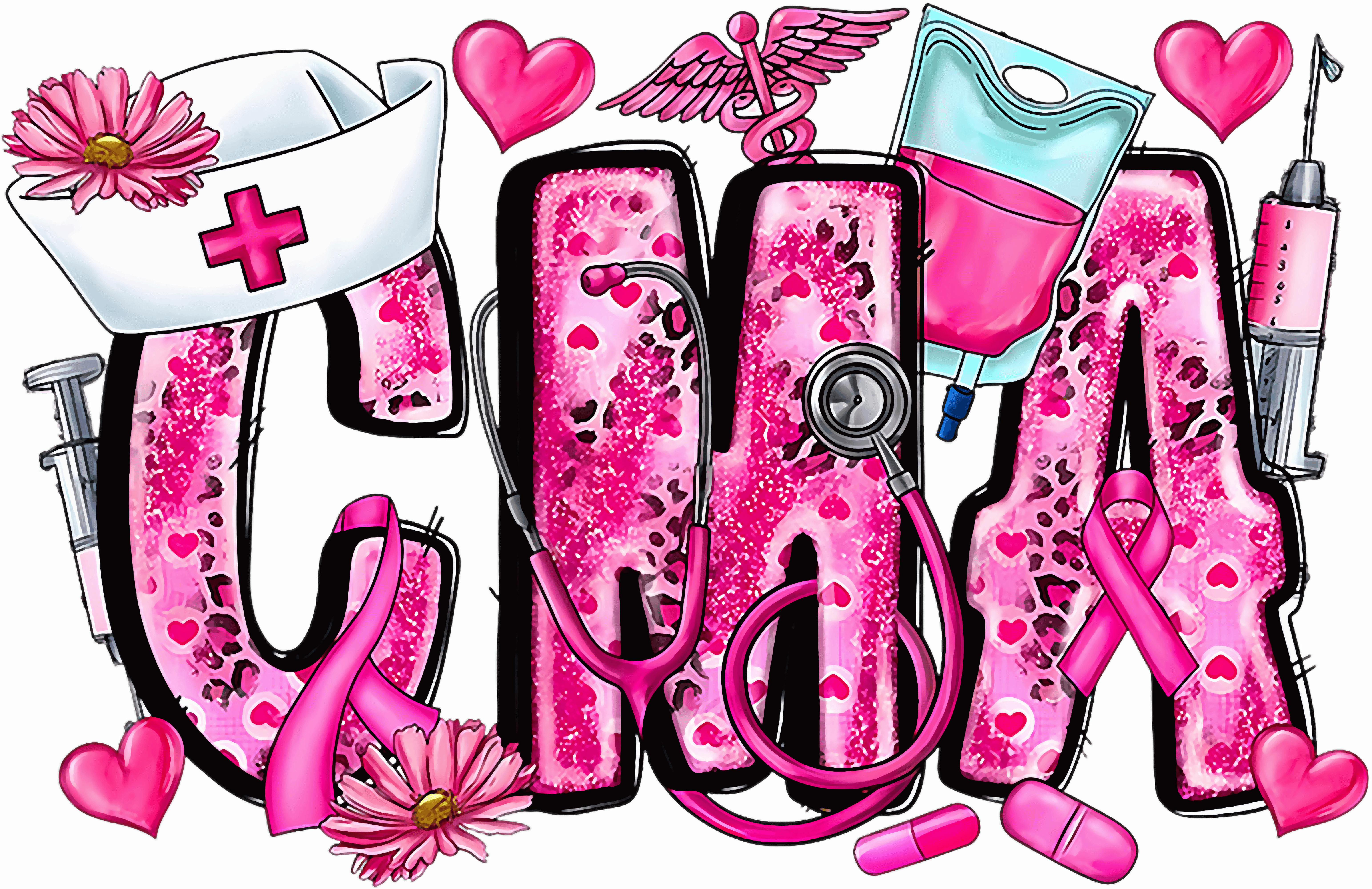 Pink CMA DTF Transfer