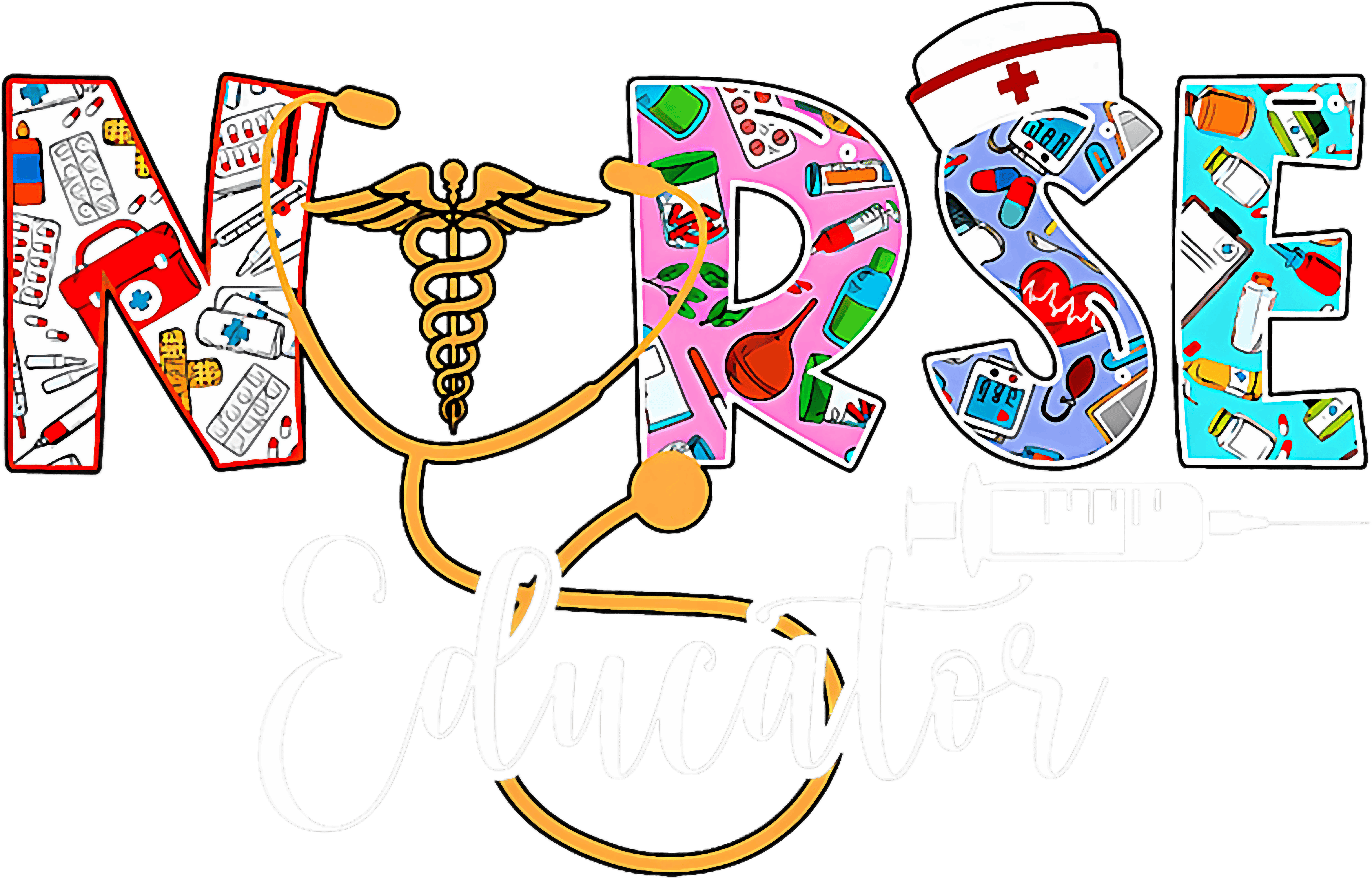 Nurse Educator Medical Tools DTF Transfer