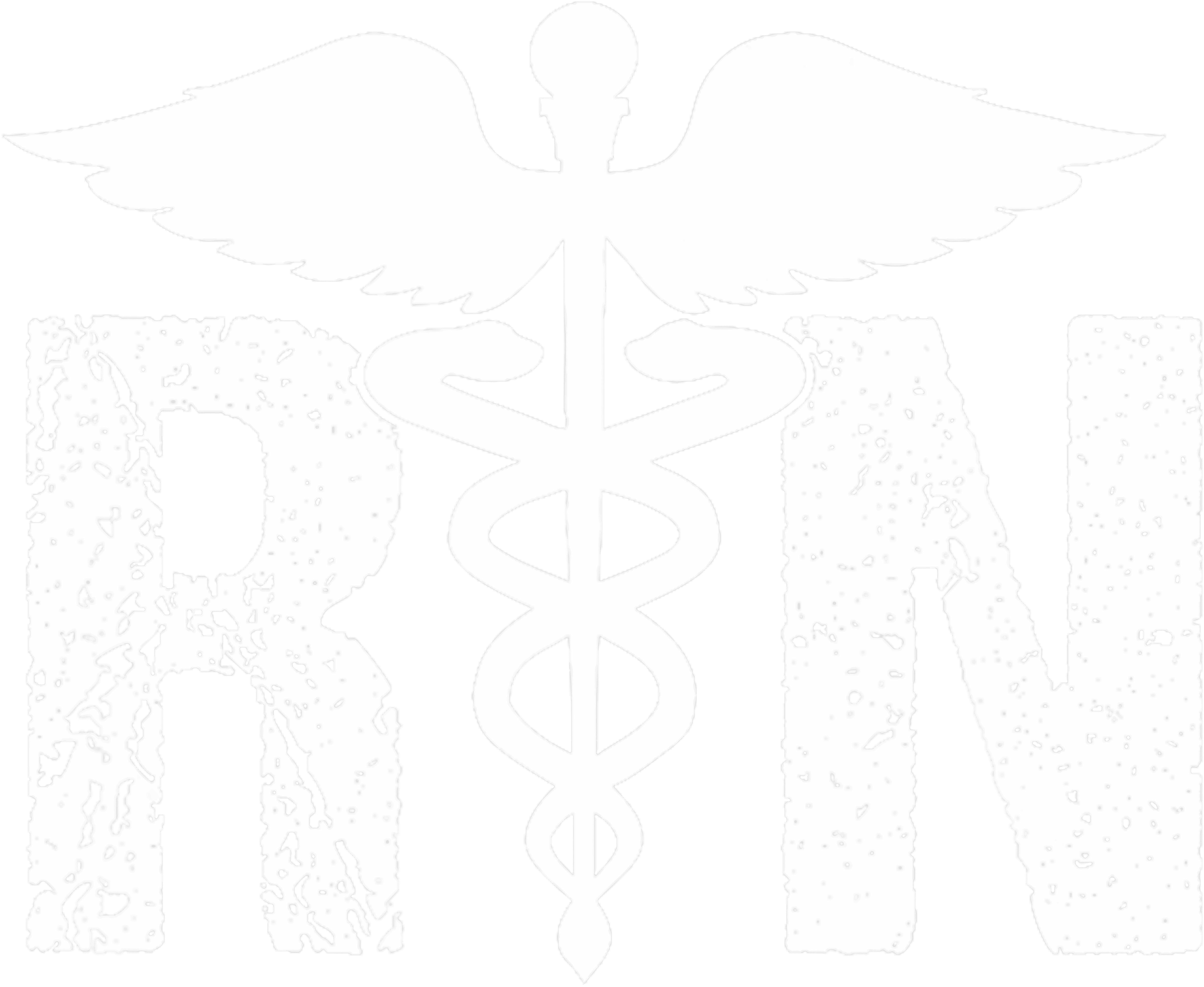 RN Caduceus Medical Symbol DTF Transfer