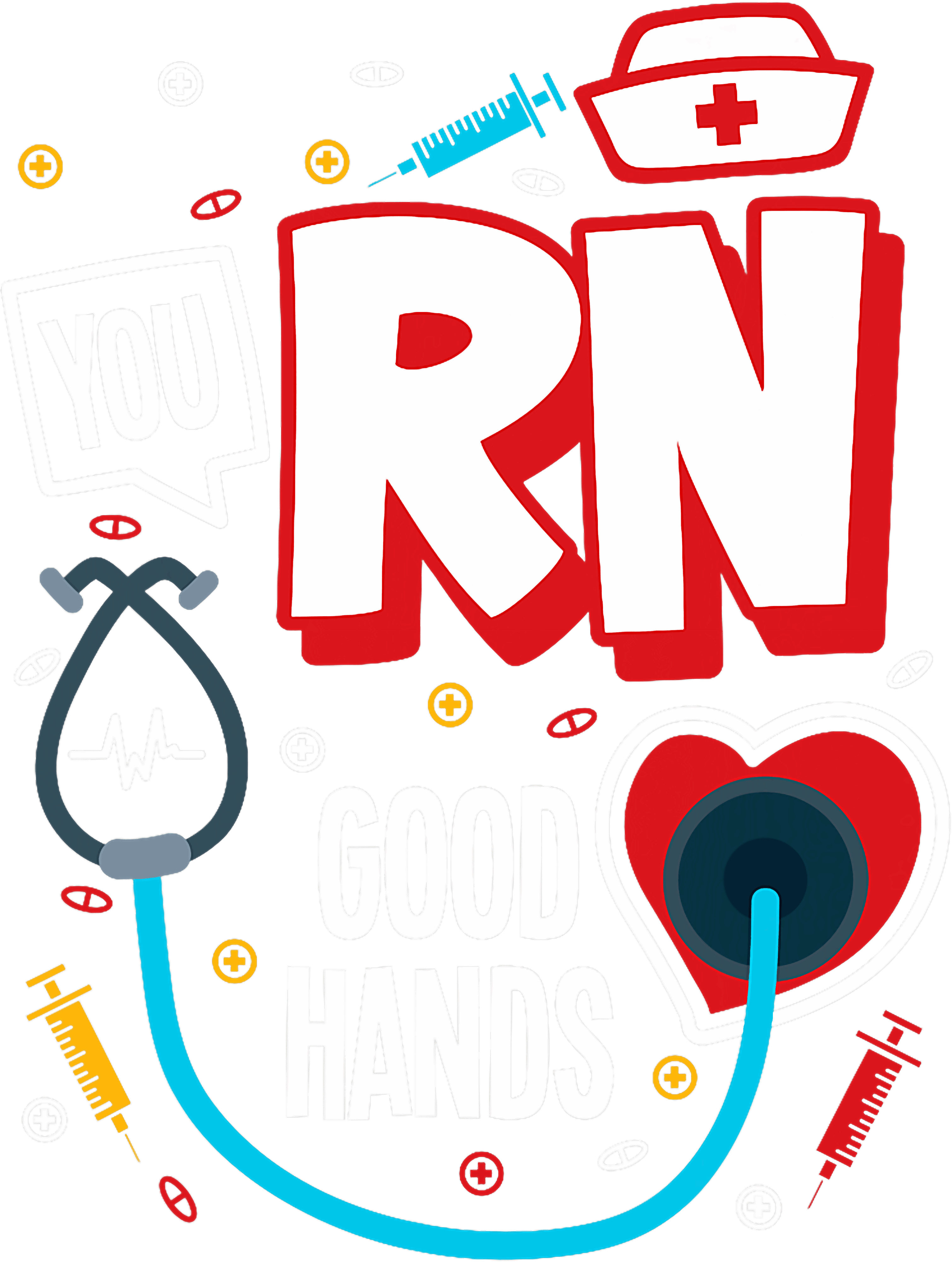 RN In Good Hands DTF Transfer