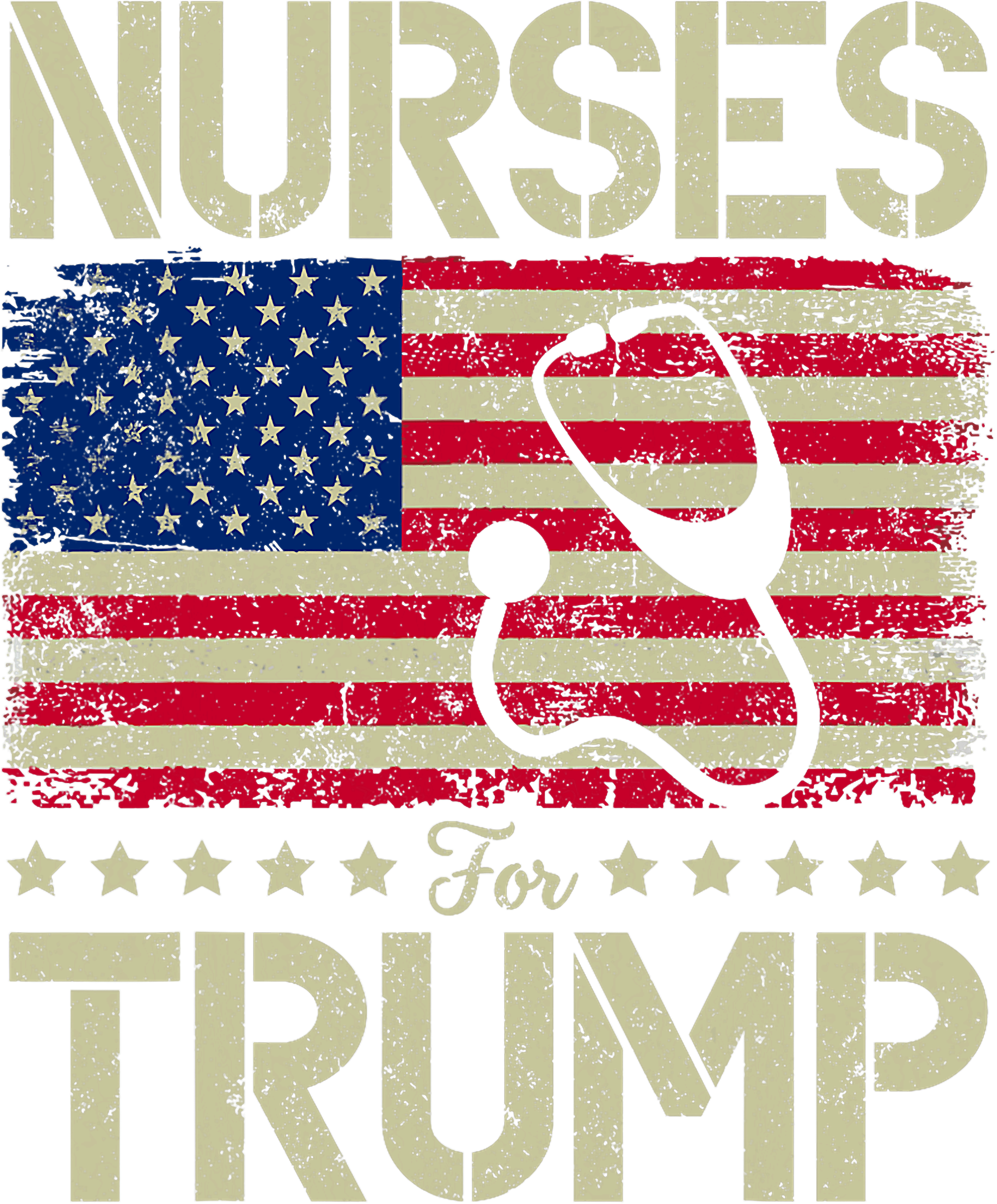 Nurses For Trump DTF Transfer