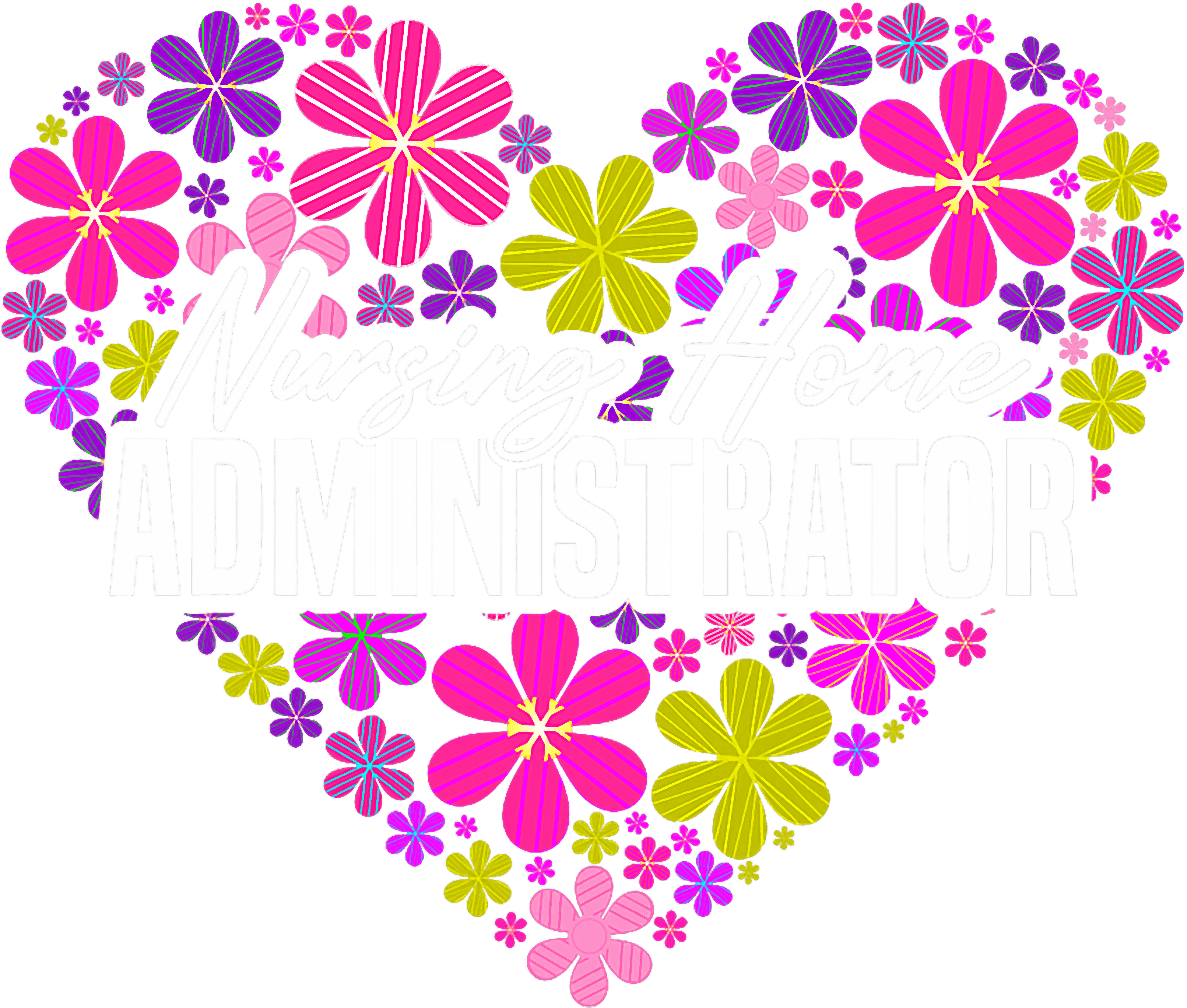 Floral Nursing Home Admin DTF Transfer
