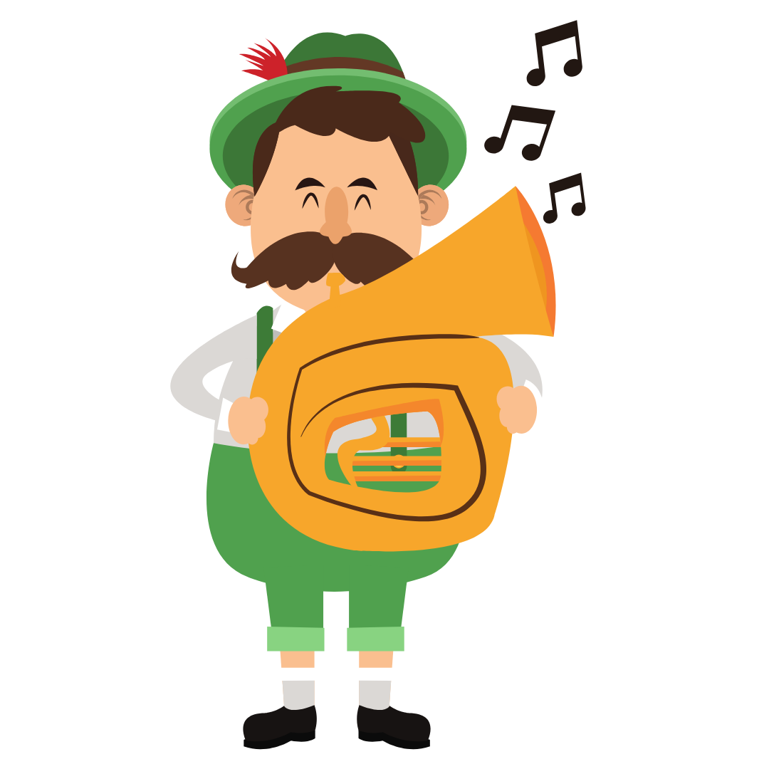 Bavarian Musician DTF Transfer