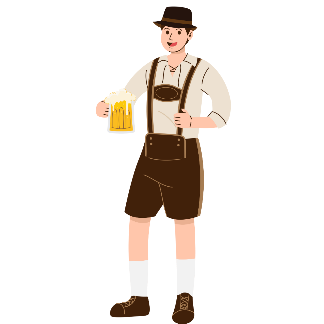Bavarian Beer Gentleman DTF Transfer
