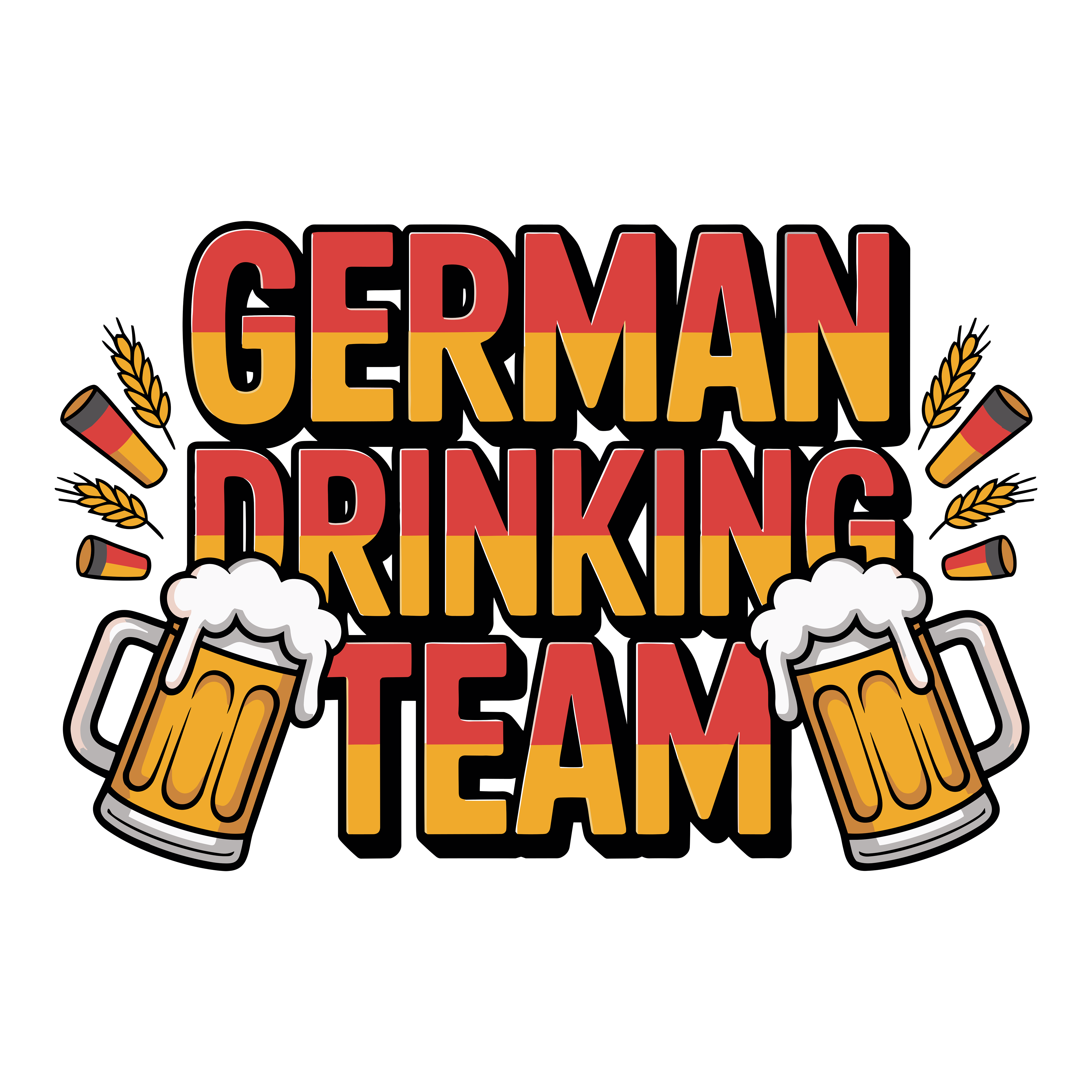 German Drinking Team DTF Transfer