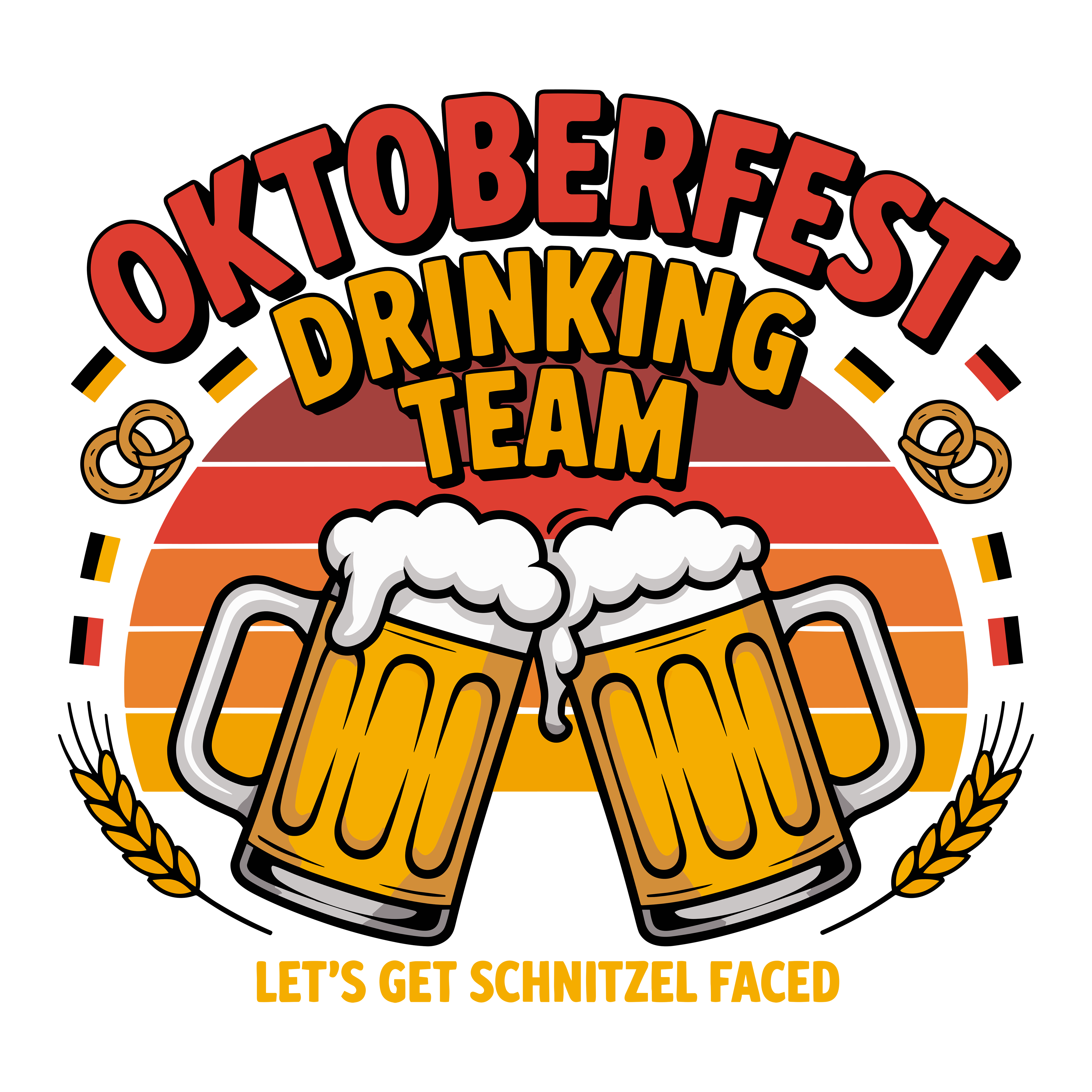 Oktoberfest Drinking Team DTF Transfer