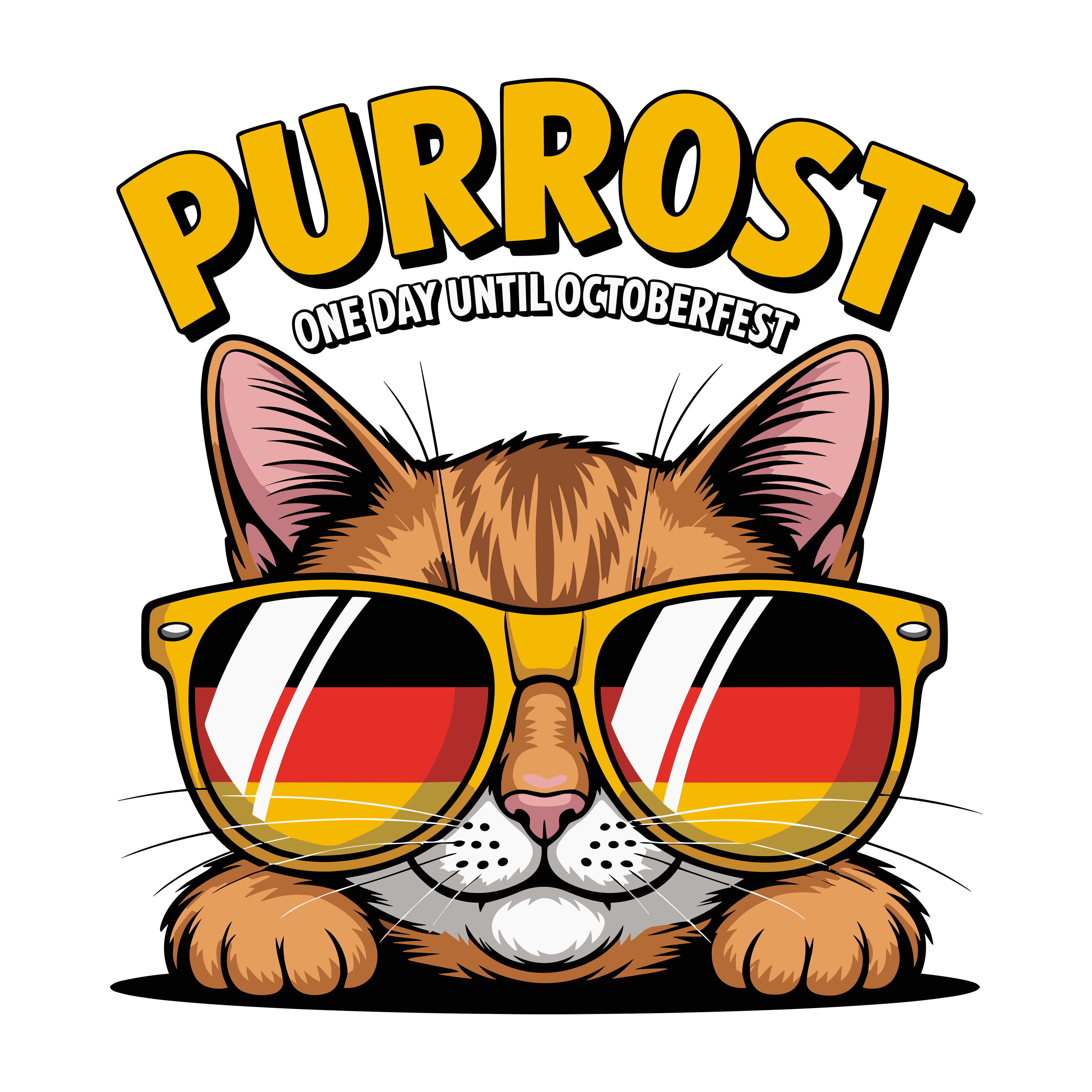 Oktoberfest Cat Celebration DTF Transfer