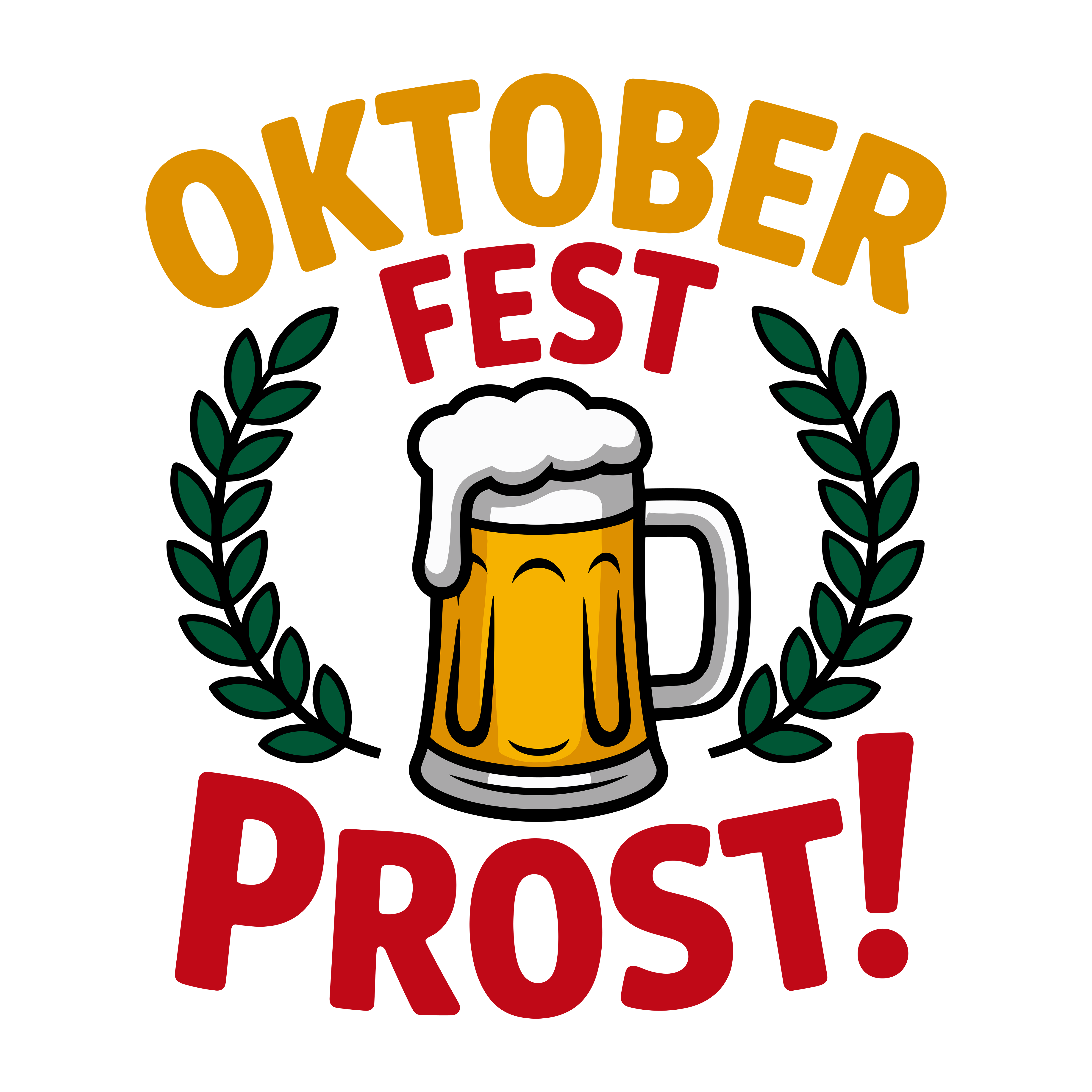 Oktoberfest Beer Prost DTF Transfer