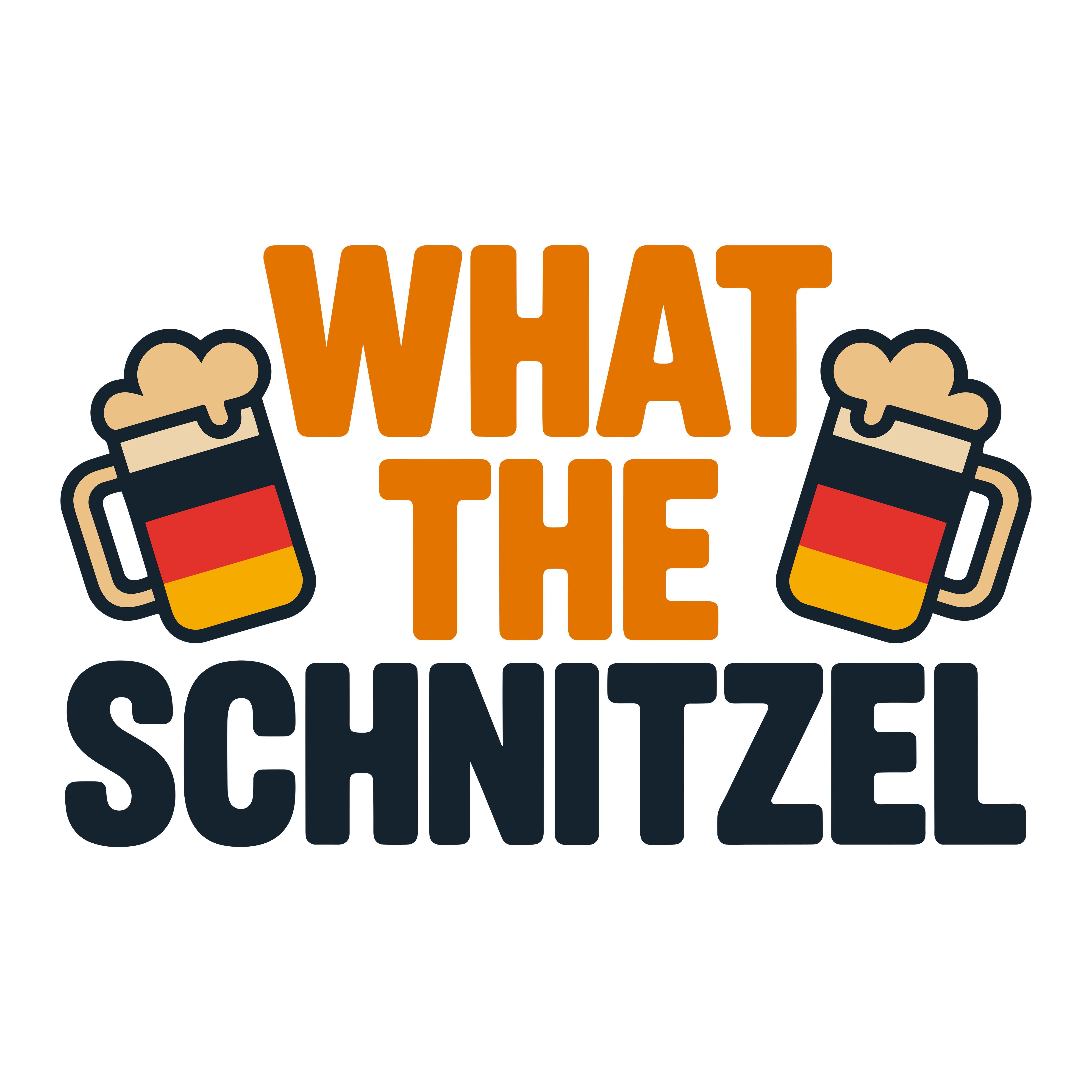 German Schnitzel Beer Humor DTF Transfer