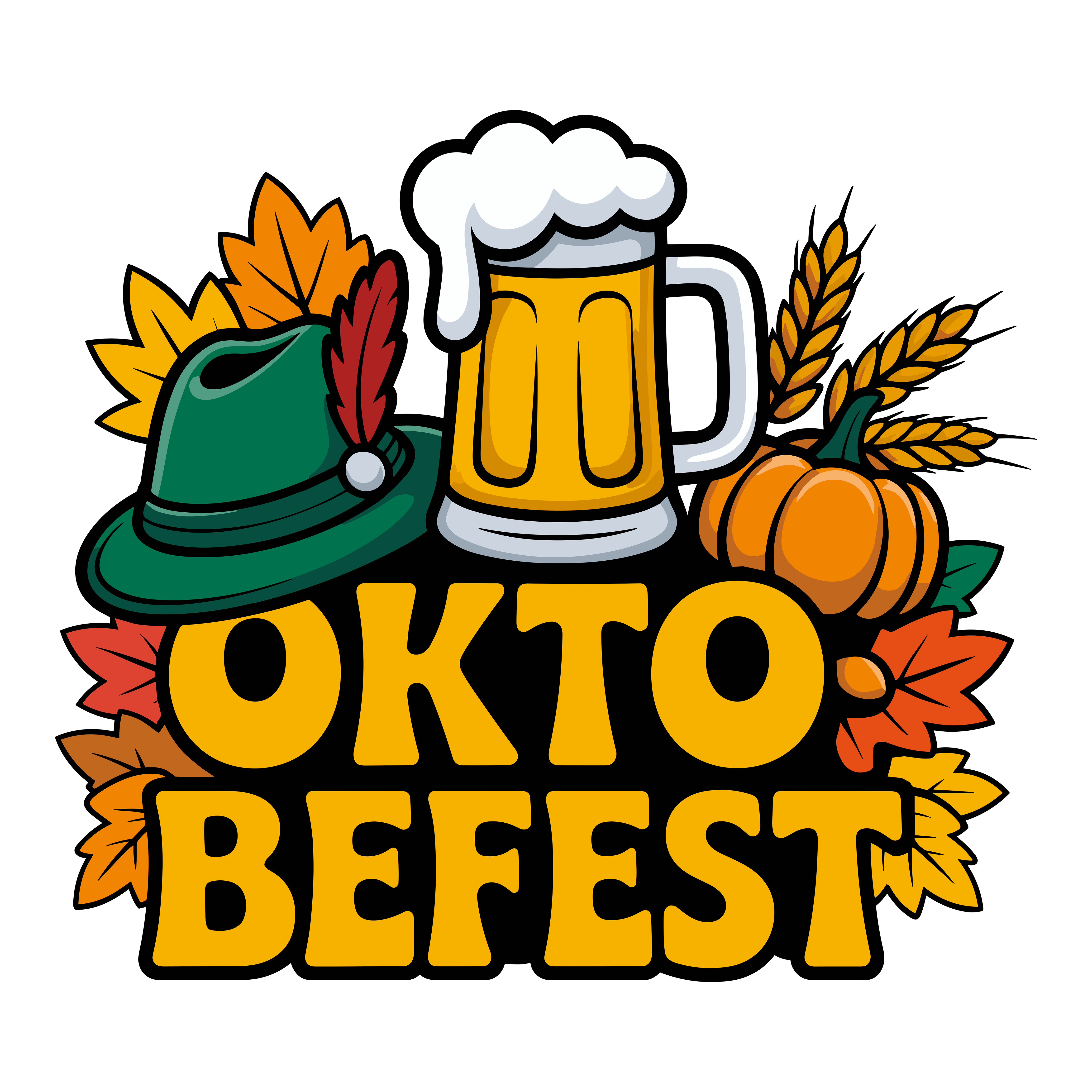 Oktoberfest Autumn Beer DTF Transfer