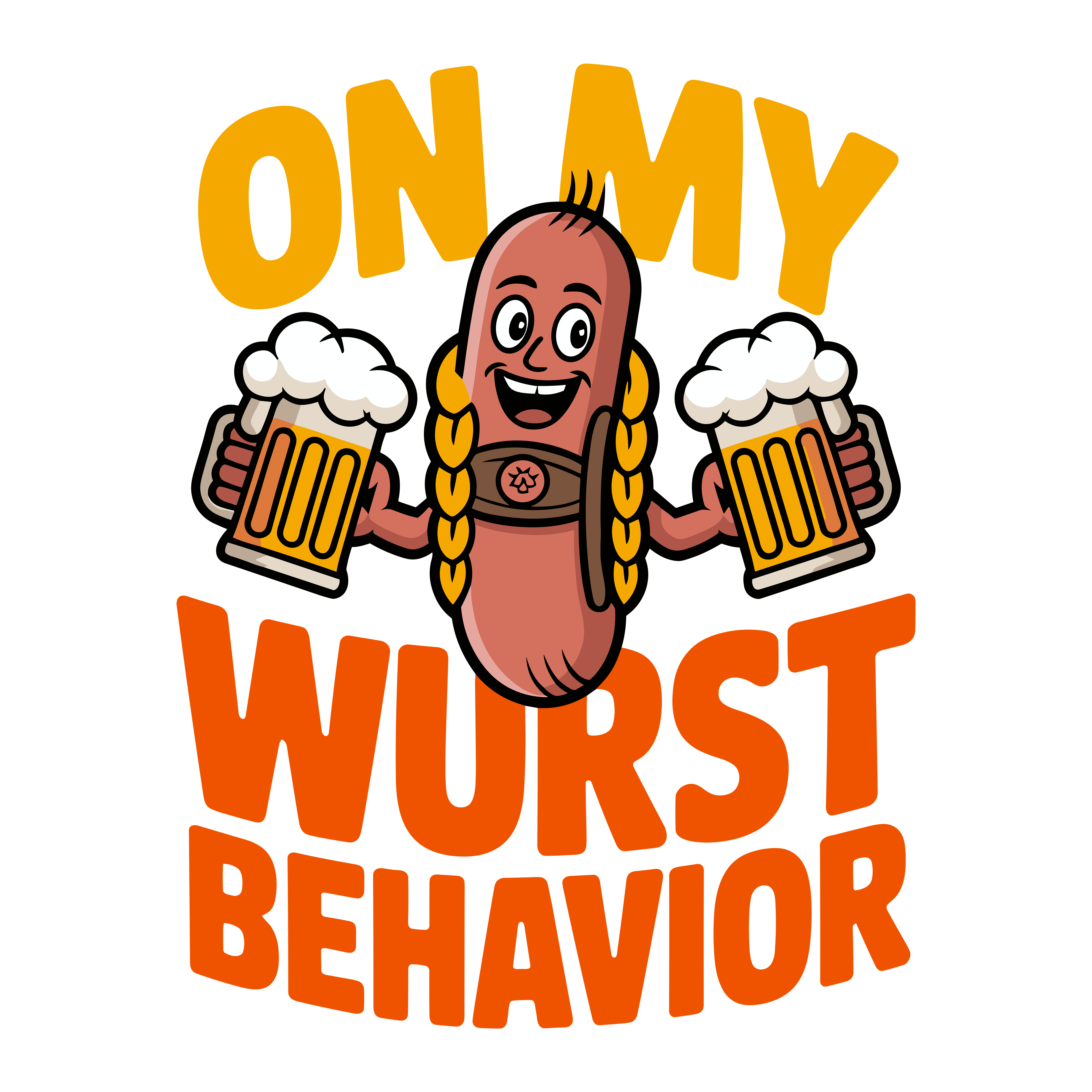 Oktoberfest Wurst Humor DTF Transfer