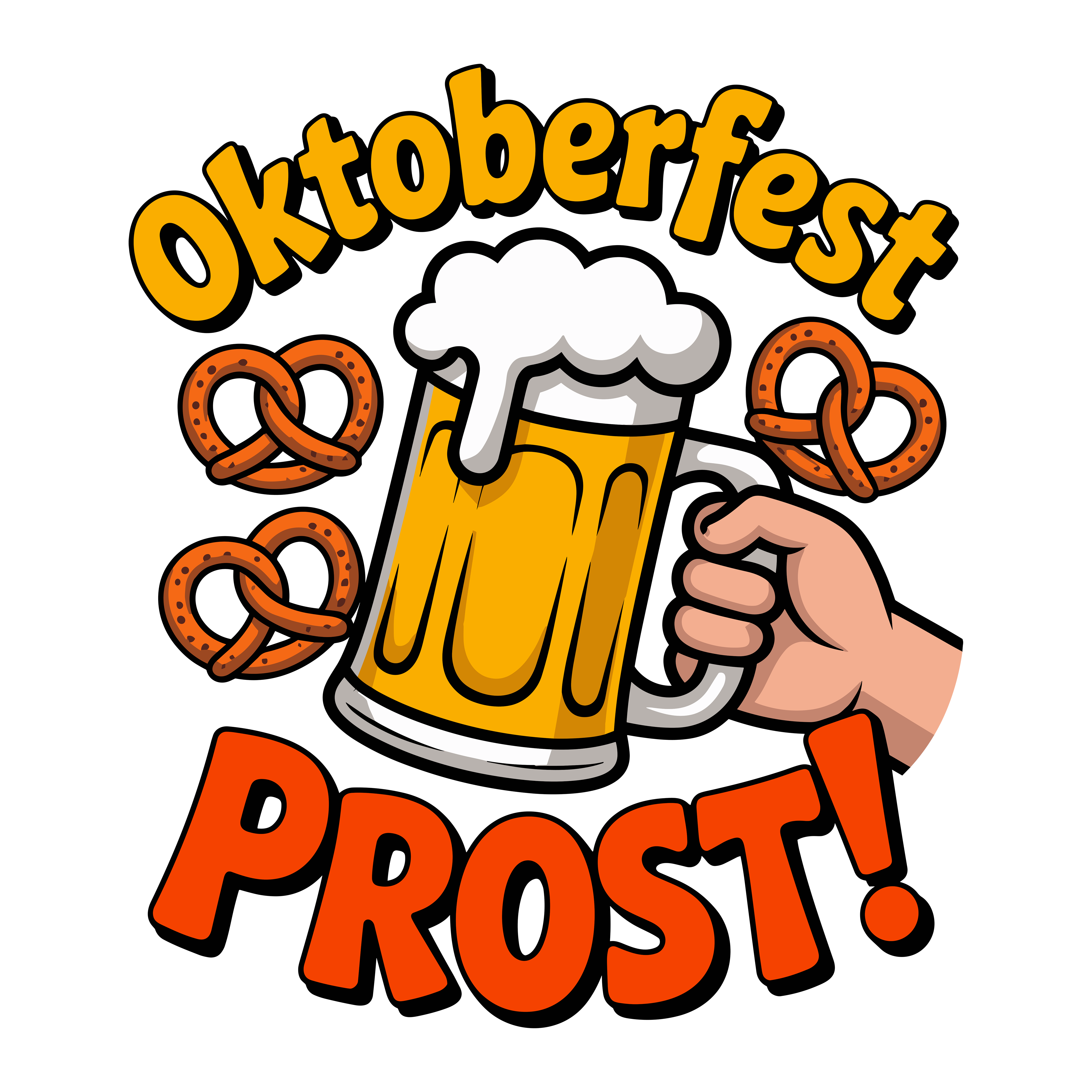 Oktoberfest Beer And Pretzels DTF Transfer