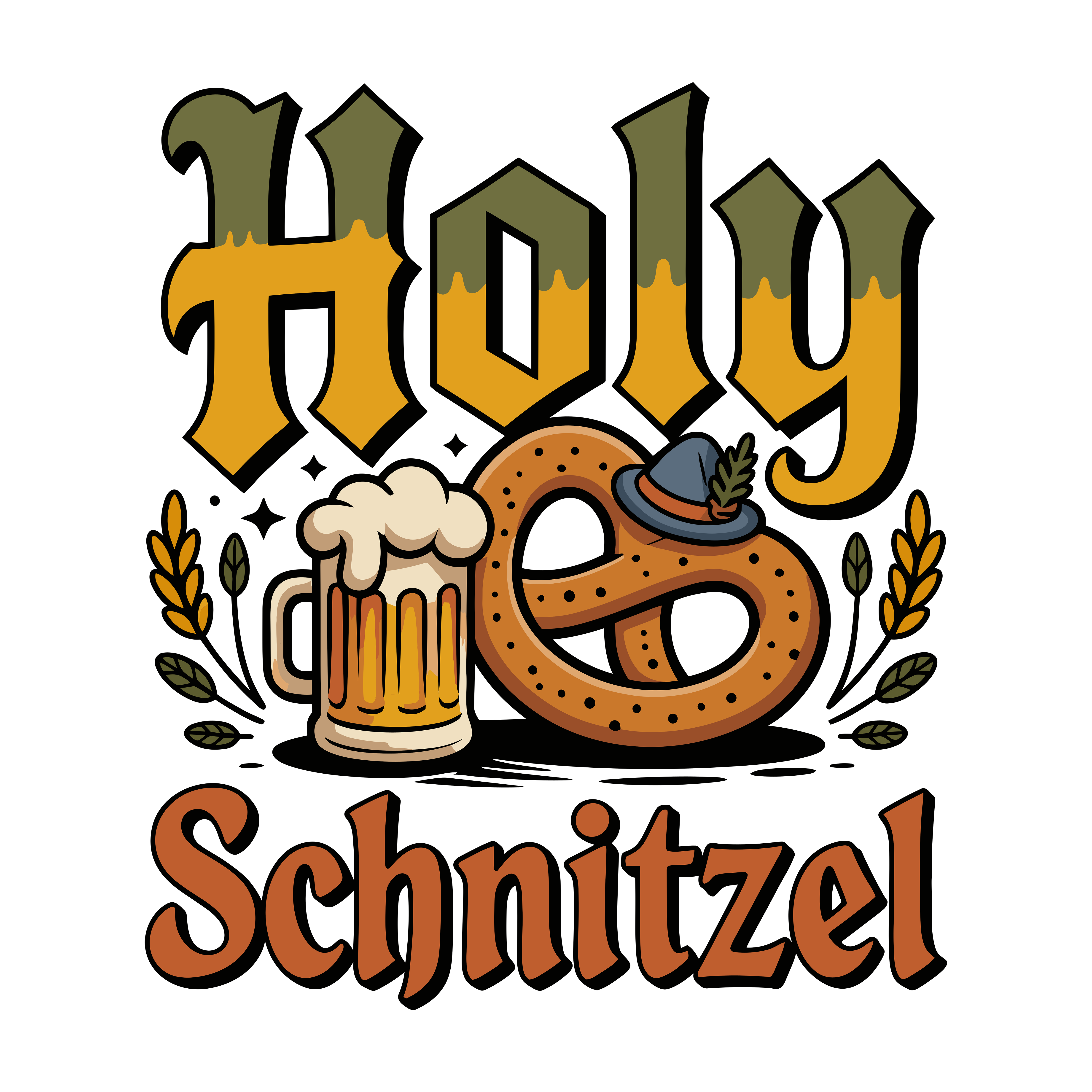 Holy Schnitzel Beer DTF Transfer
