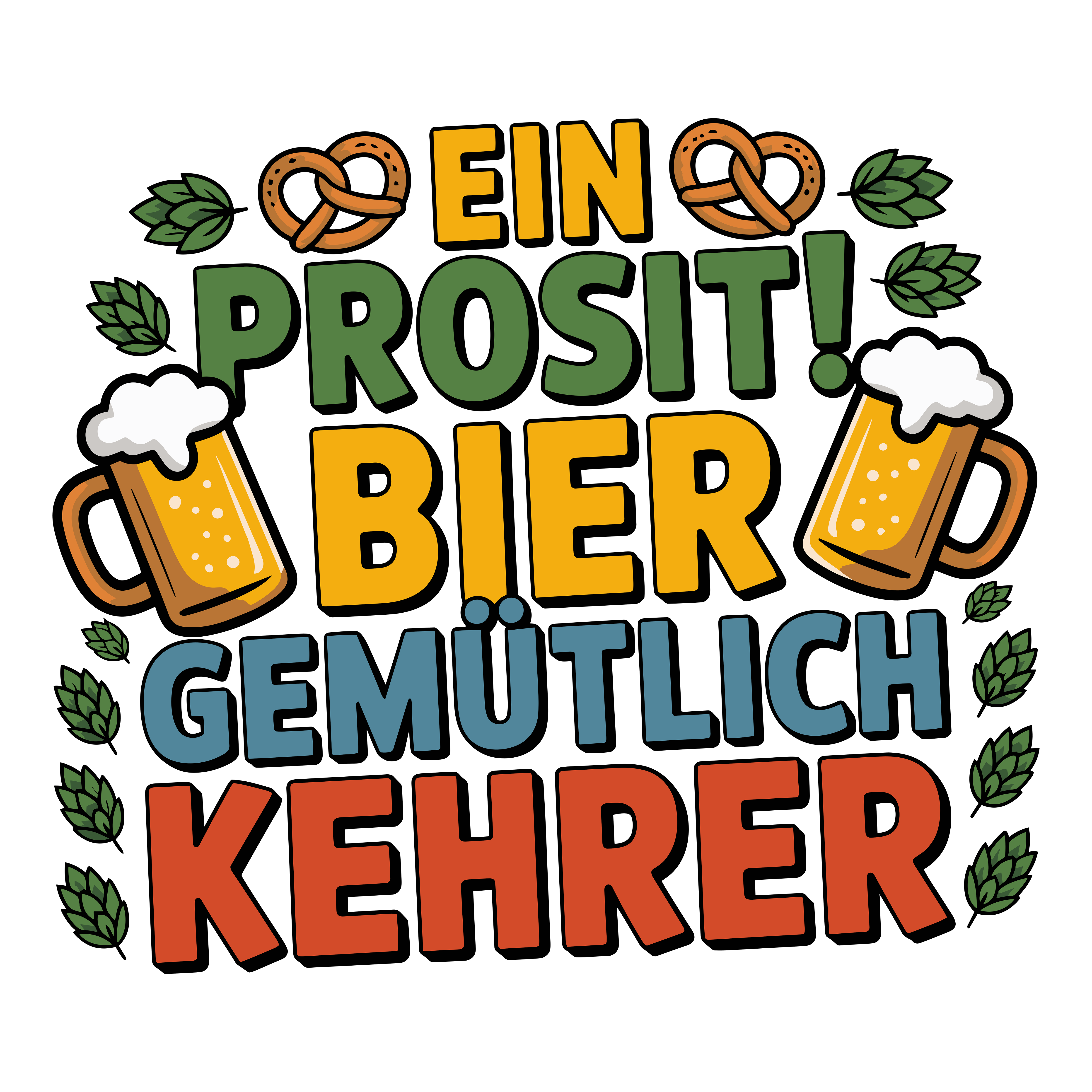 Prost Beer Cheer DTF Transfer