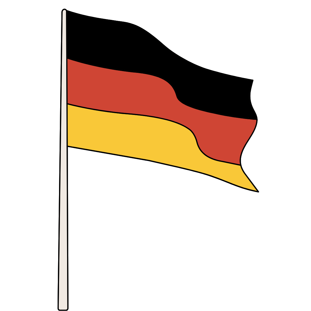 German National Flag DTF Transfer
