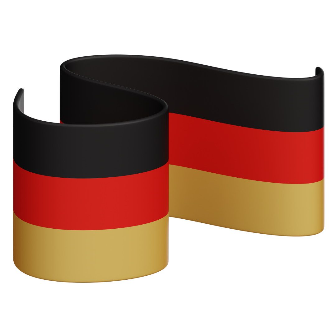 German Flag Ribbon DTF Transfer