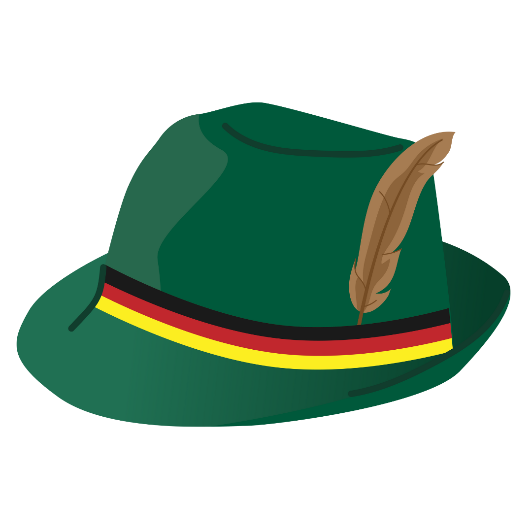 Traditional Bavarian Oktoberfest Hat DTF Transfer
