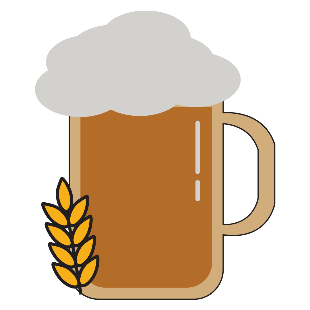 Wheat Beer Mug Oktoberfest DTF Transfer