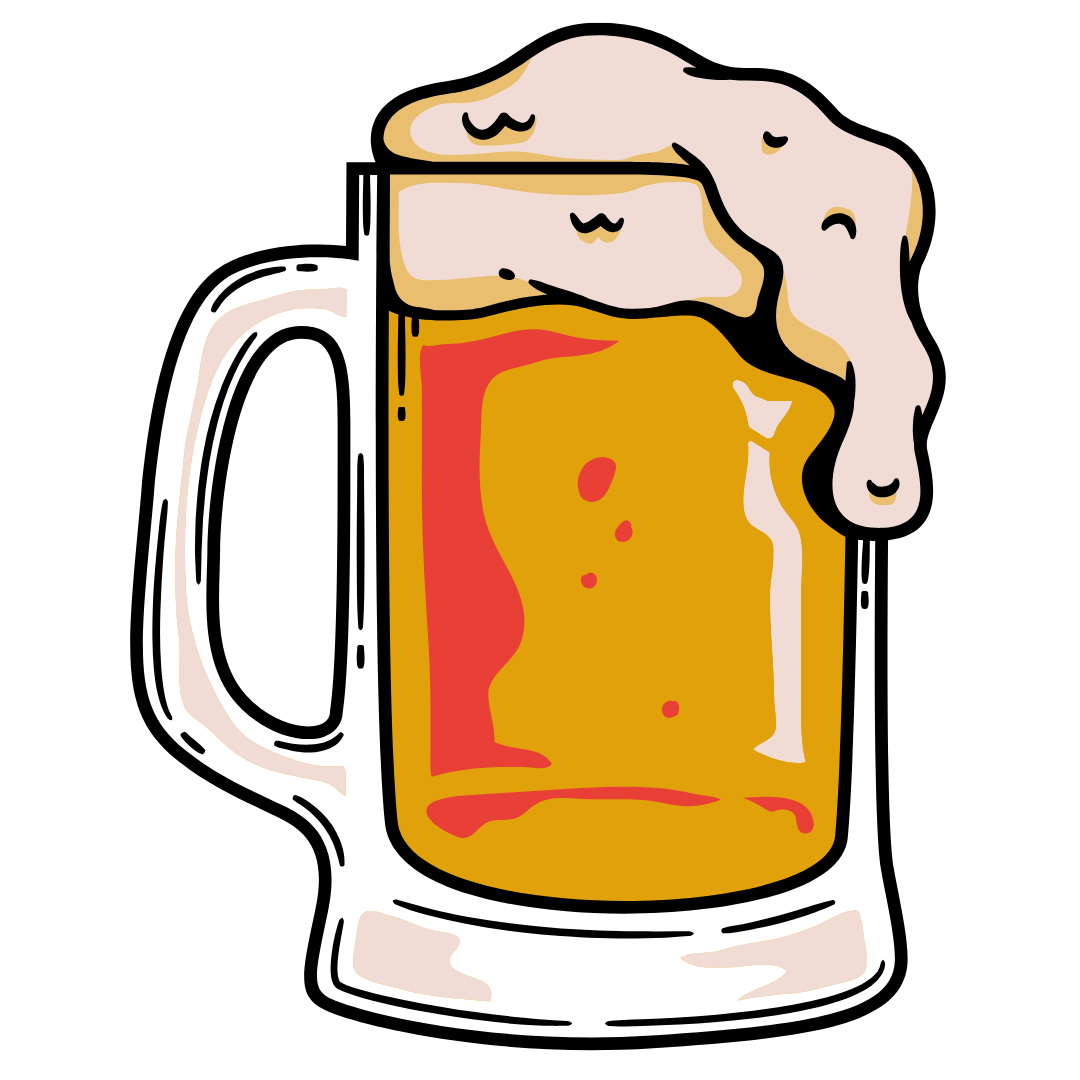 Overflowing Beer Stein DTF Transfer