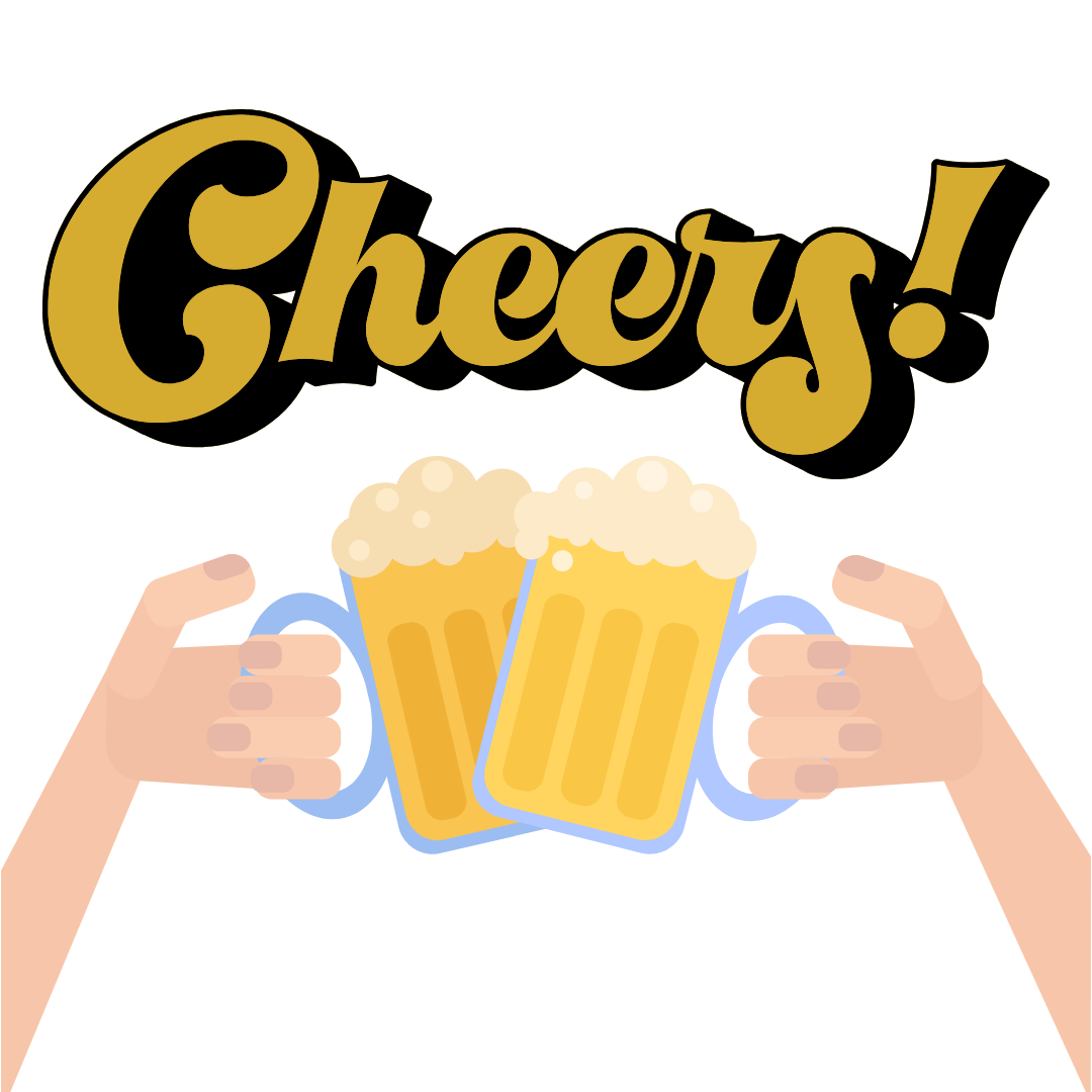 Cheers Beer Mugs Celebration DTF Transfer