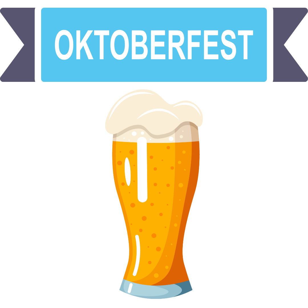 Oktoberfest Beer Glass Banner DTF Transfer