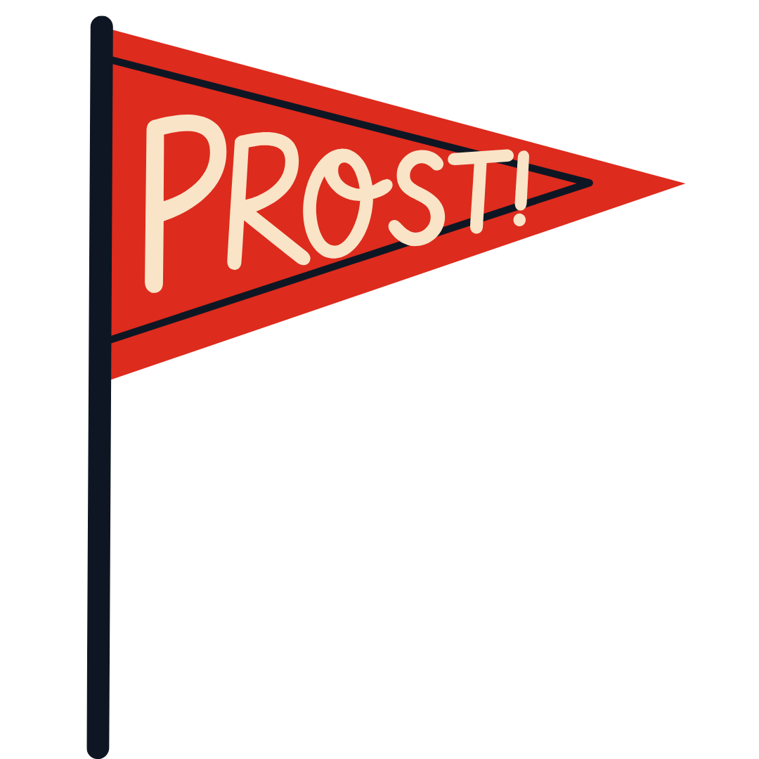 Prost Oktoberfest Pennant Flag DTF Transfer