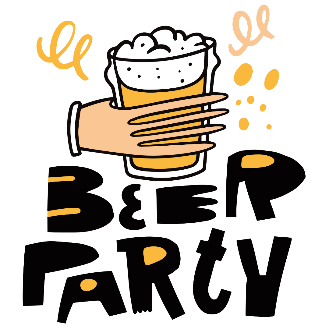 Beer Party Hand Holding Pint Glass DTF Transfer