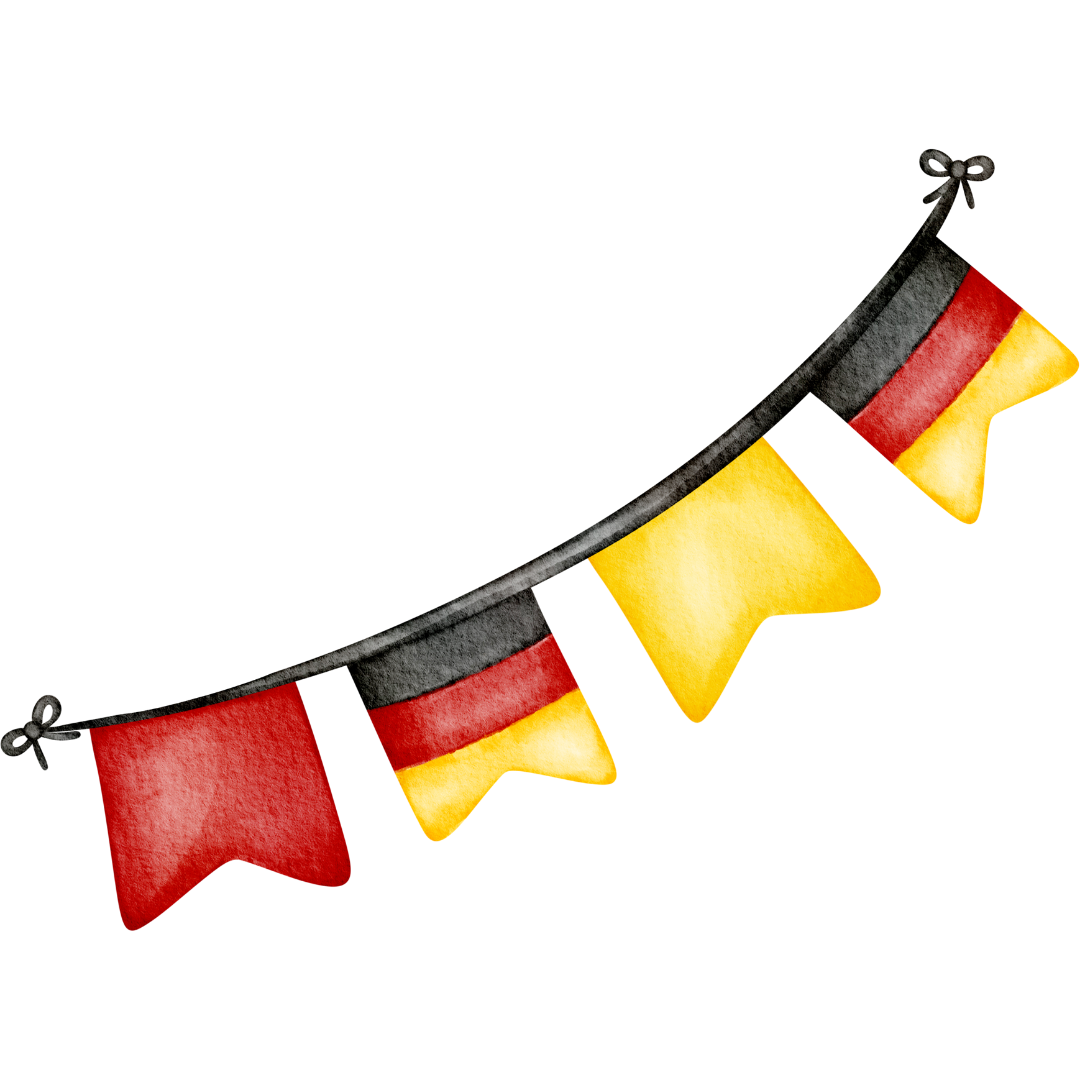 German Flag Bunting DTF Transfer