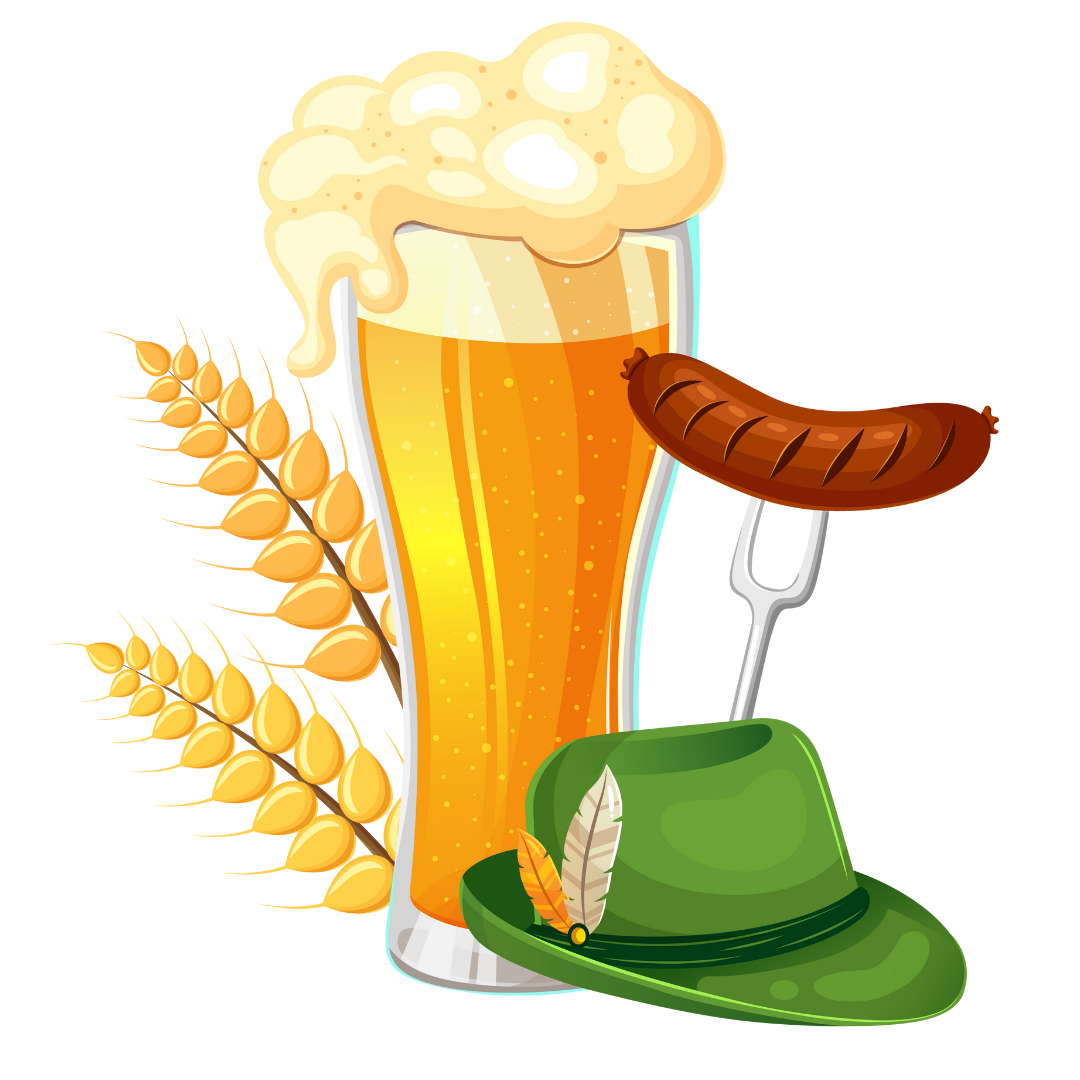 Oktoberfest Beer And Sausage DTF Transfer