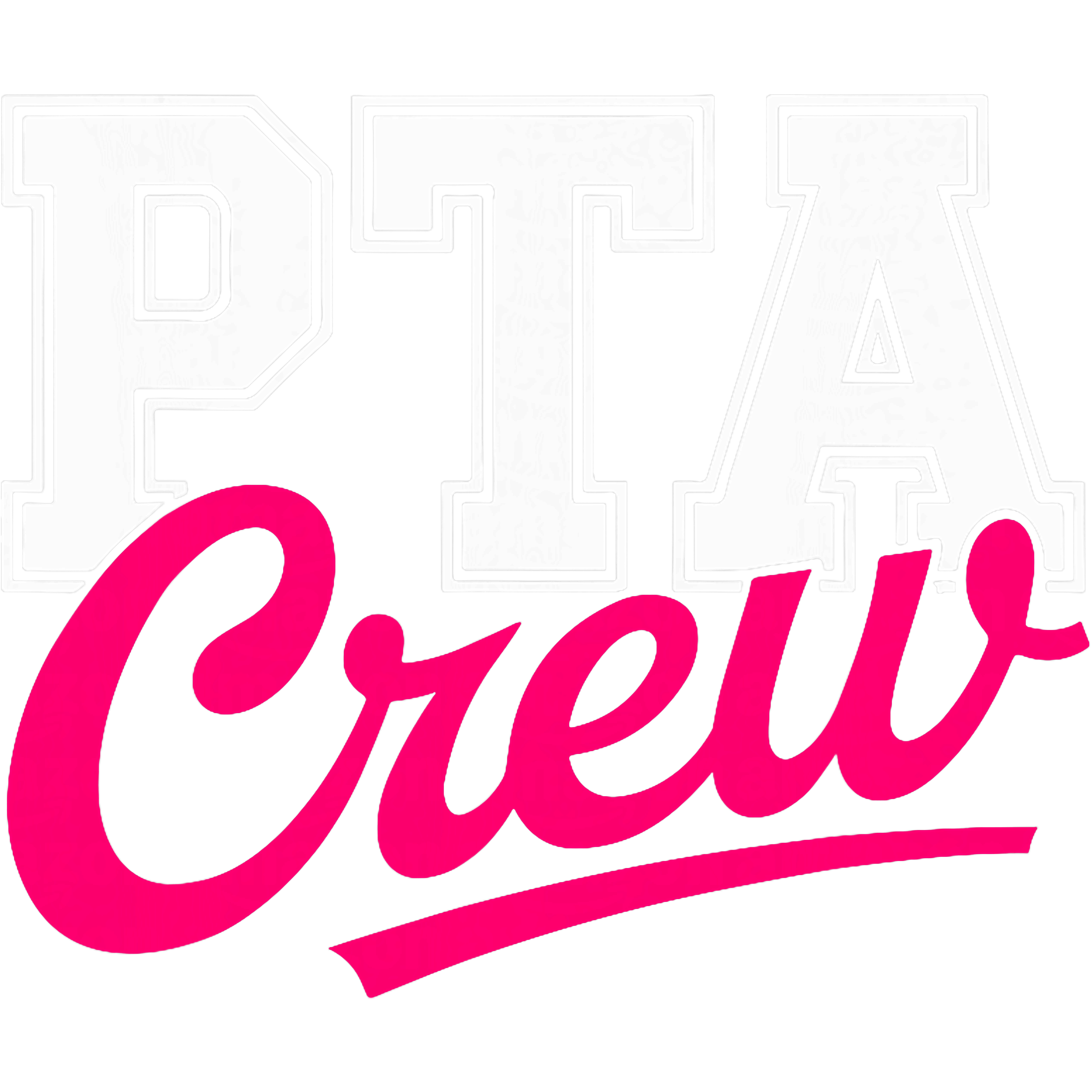 Pink Varsity PTA Crew DTF Transfer
