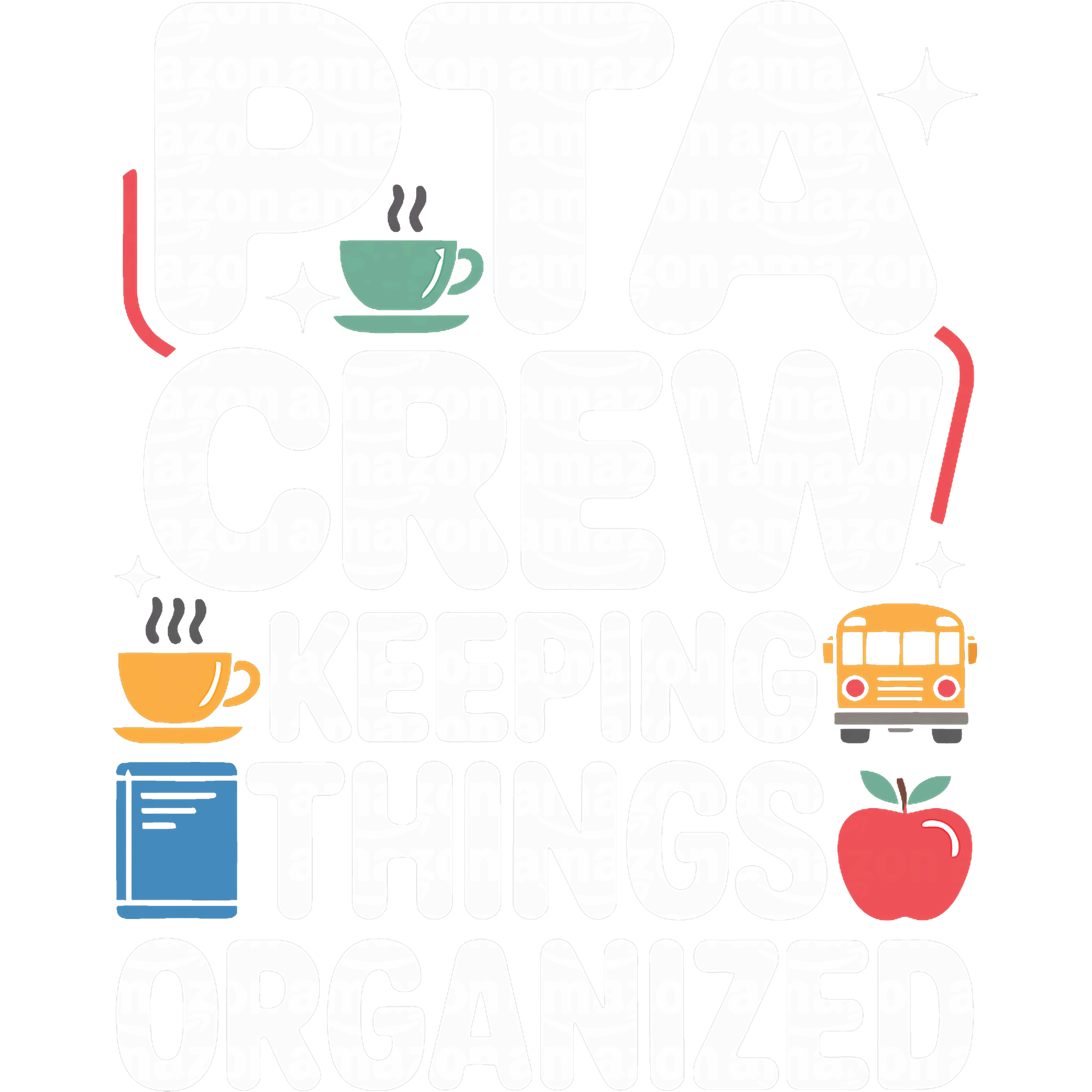Organized PTA Crew Appreciation DTF Transfer