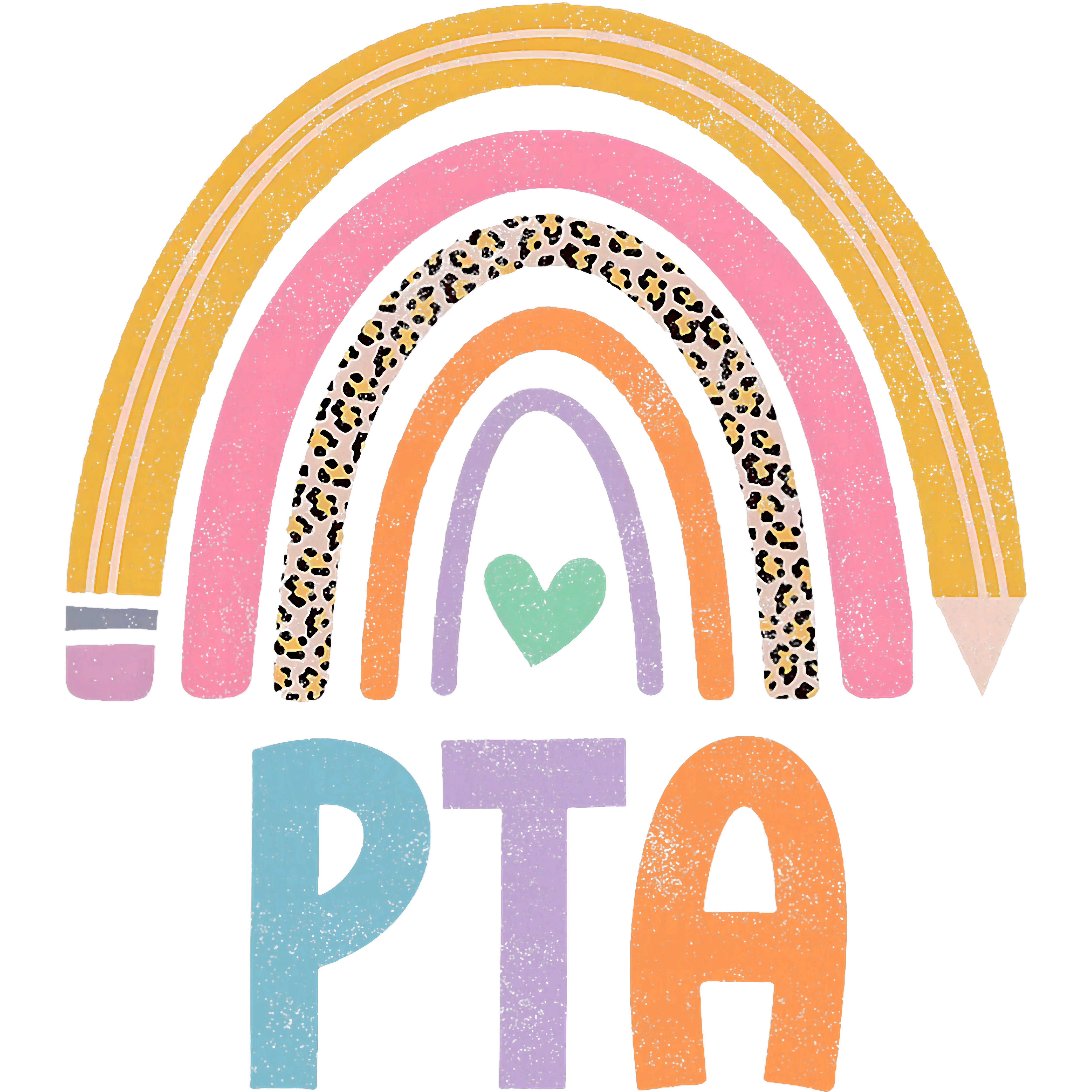 Pastel Rainbow PTA Appreciation DTF Transfer
