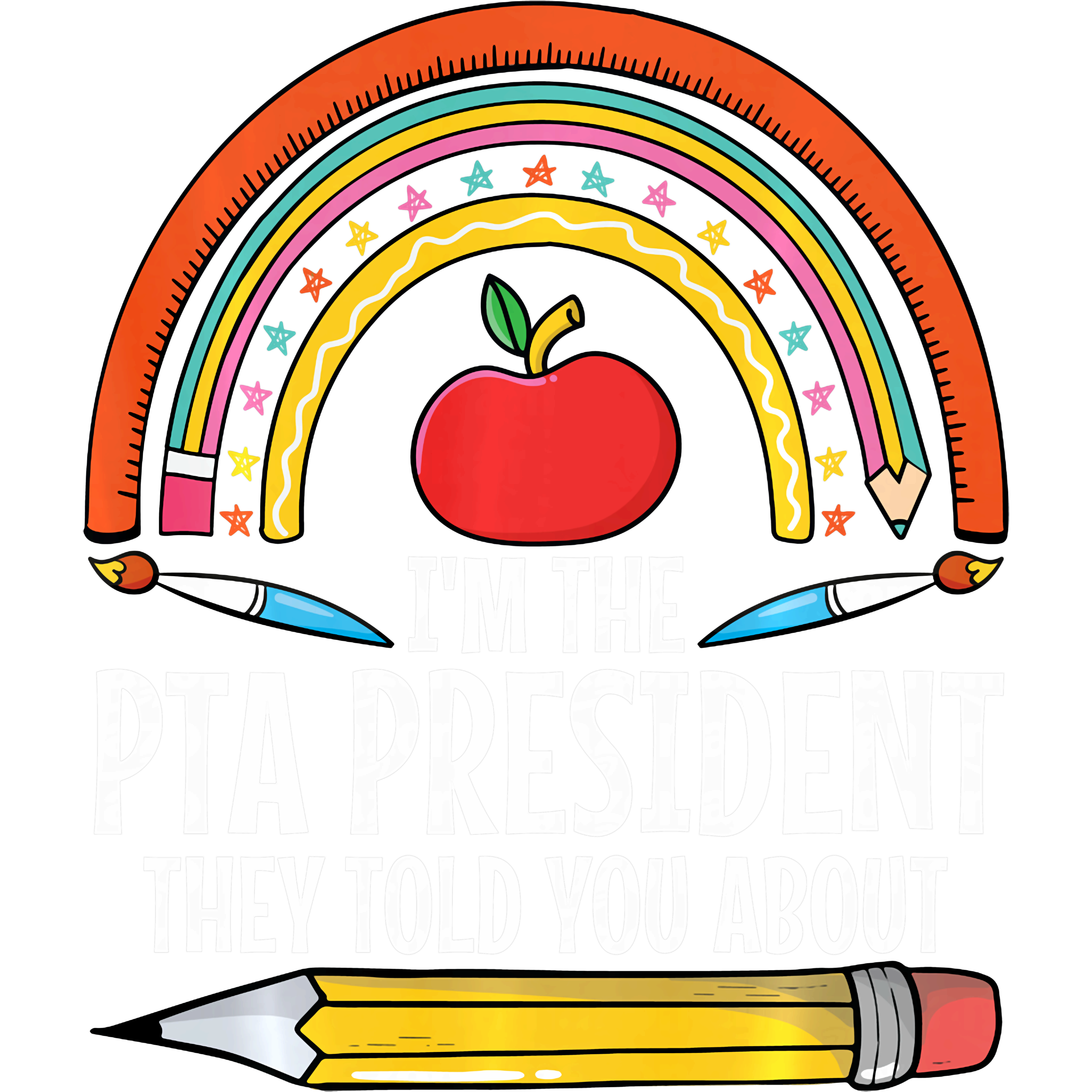 Proud PTA President Appreciation DTF Transfer