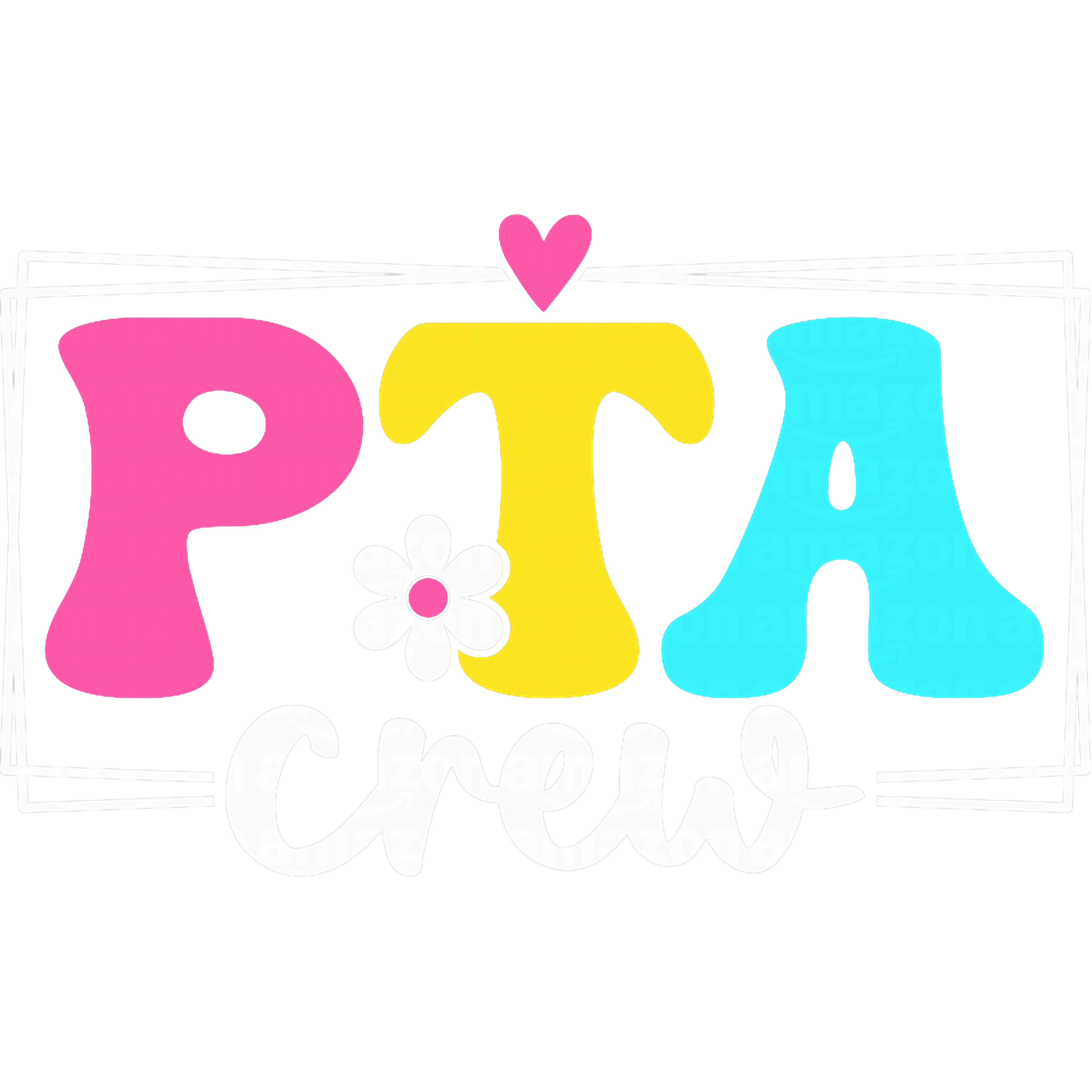 Colorful PTA Crew Appreciation DTF Transfer