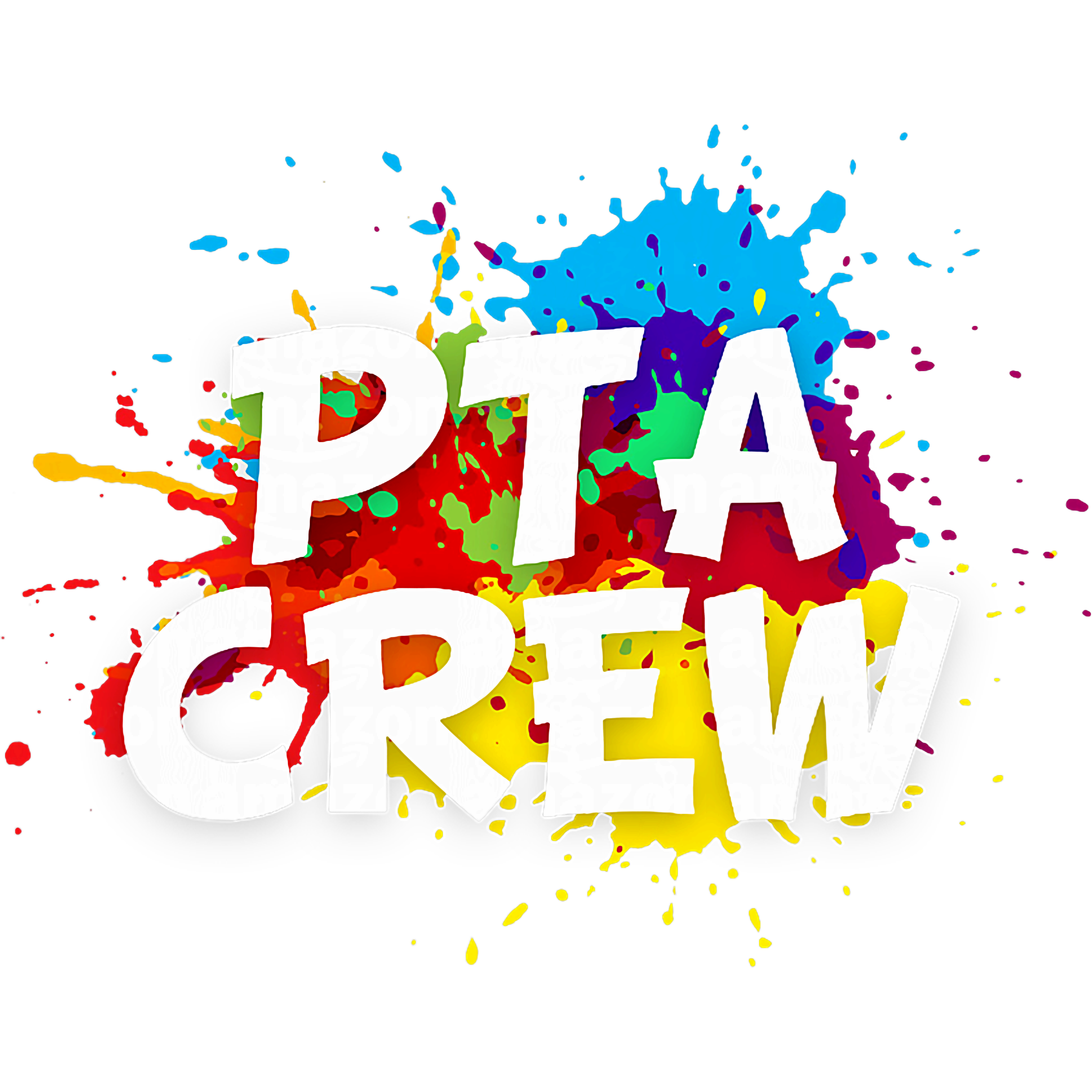 Color Splash PTA Crew DTF Transfer